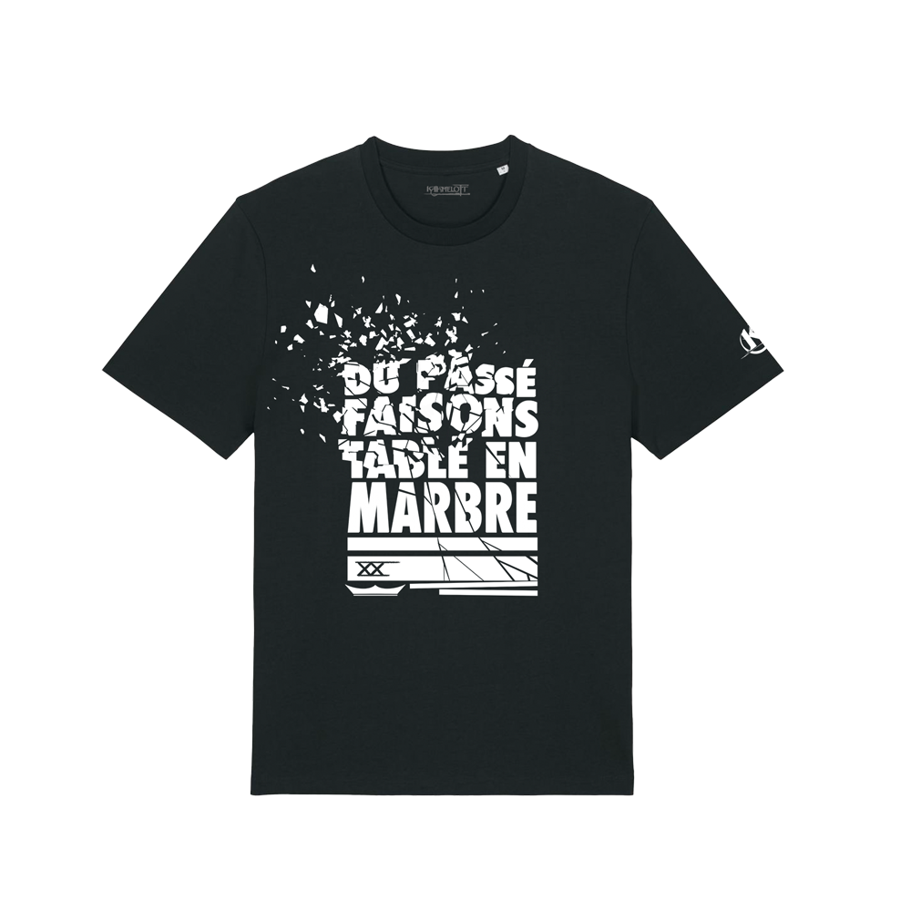 Kaamelott - "Du passé faisons table en marbre" - T-shirt collector noir citation