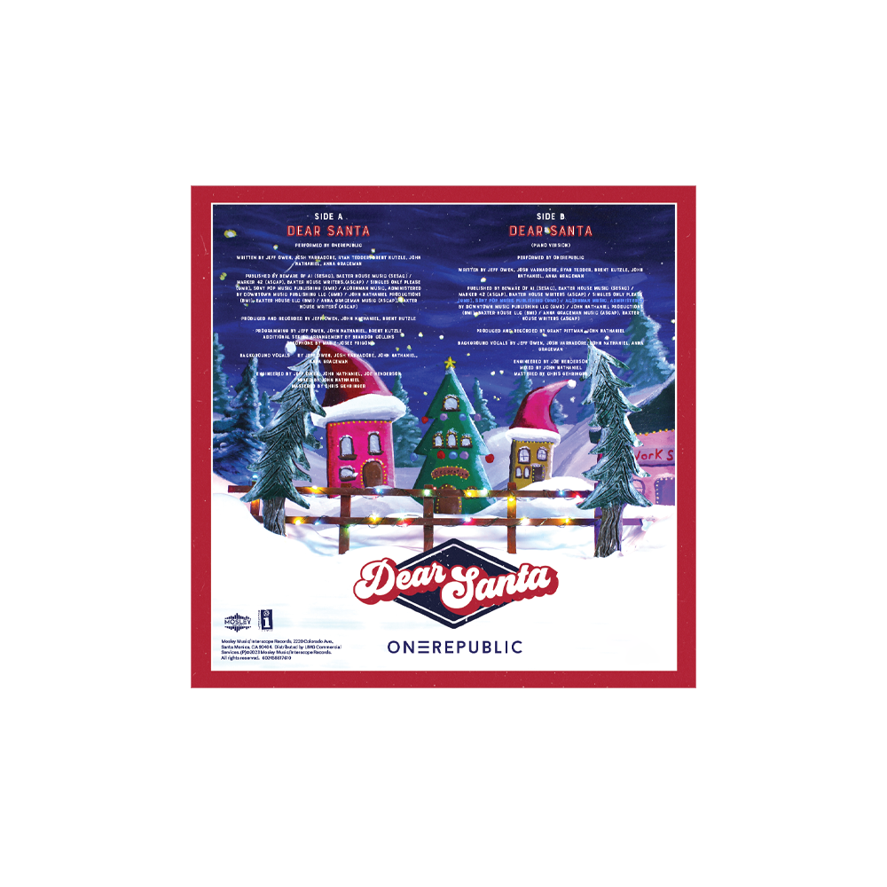 ONE REPUBLIC - Dear Santa - Vinyle