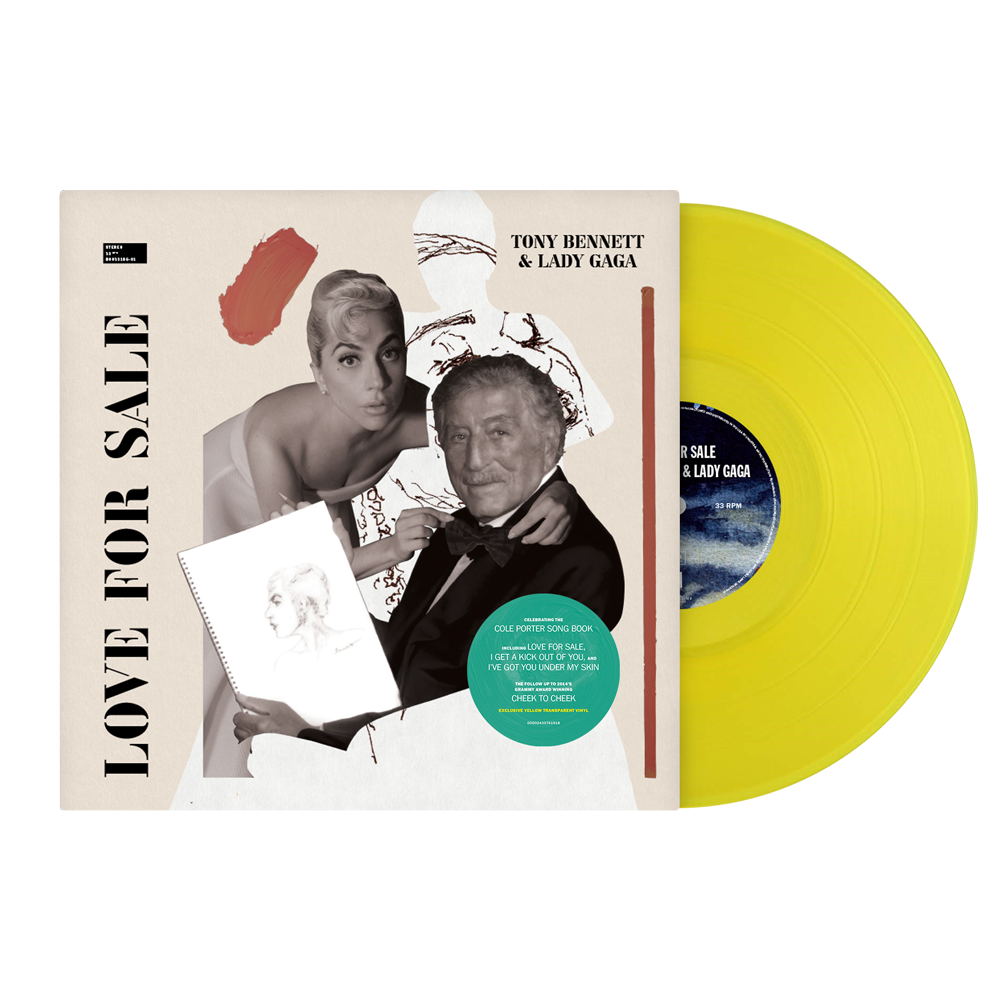Lady Gaga -  LOVE FOR SALE - VINYLE COULEUR JAUNE