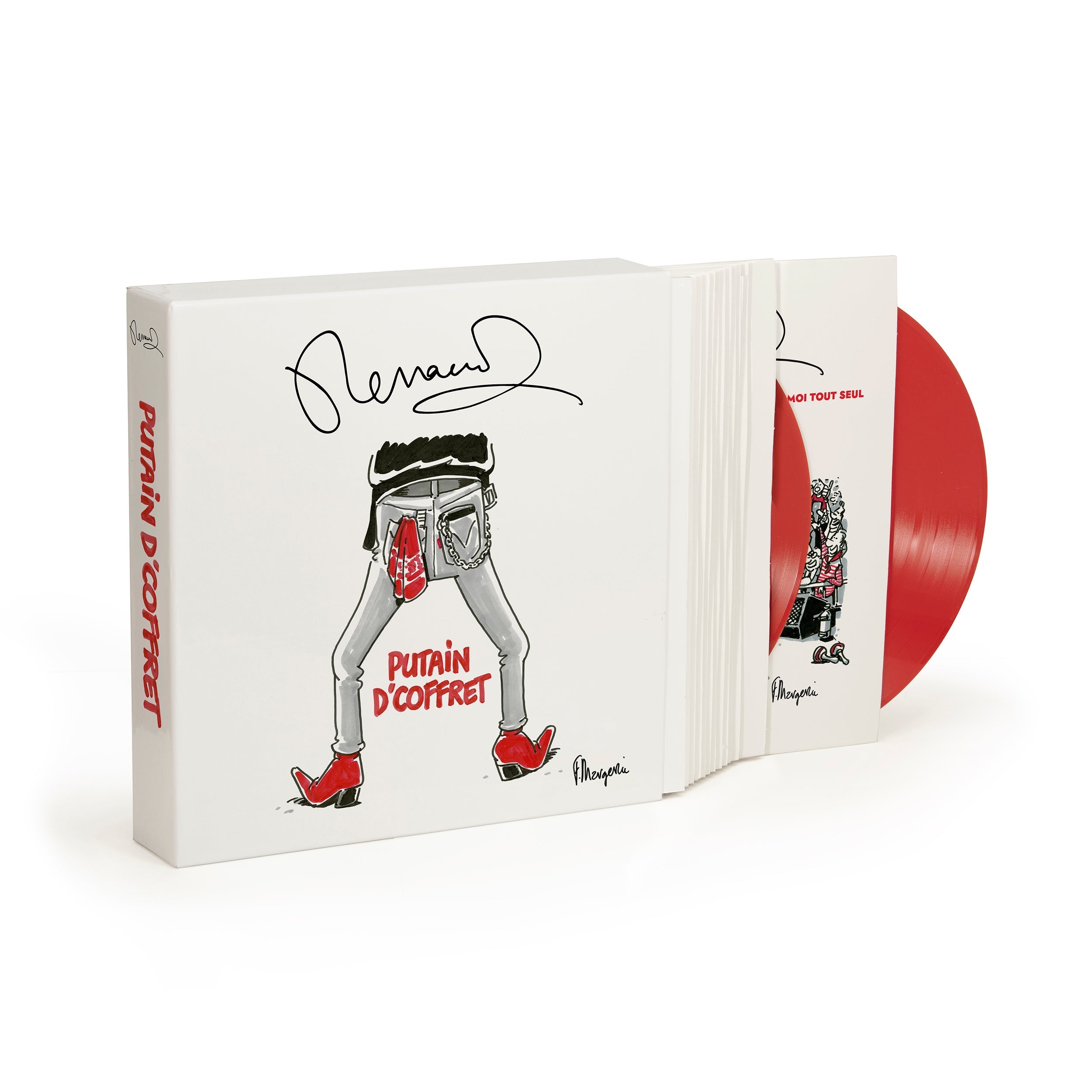 Renaud - Putain d'coffret - Coffret 12 Vinyles Couleur