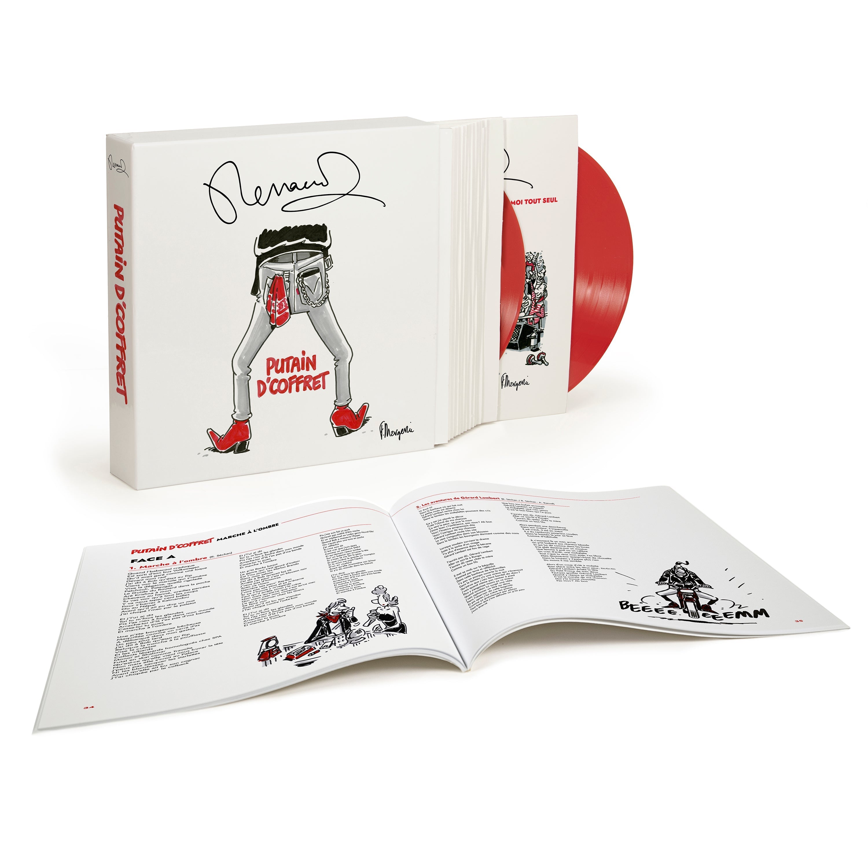 Renaud - Putain d'coffret - Coffret 12 Vinyles Couleur