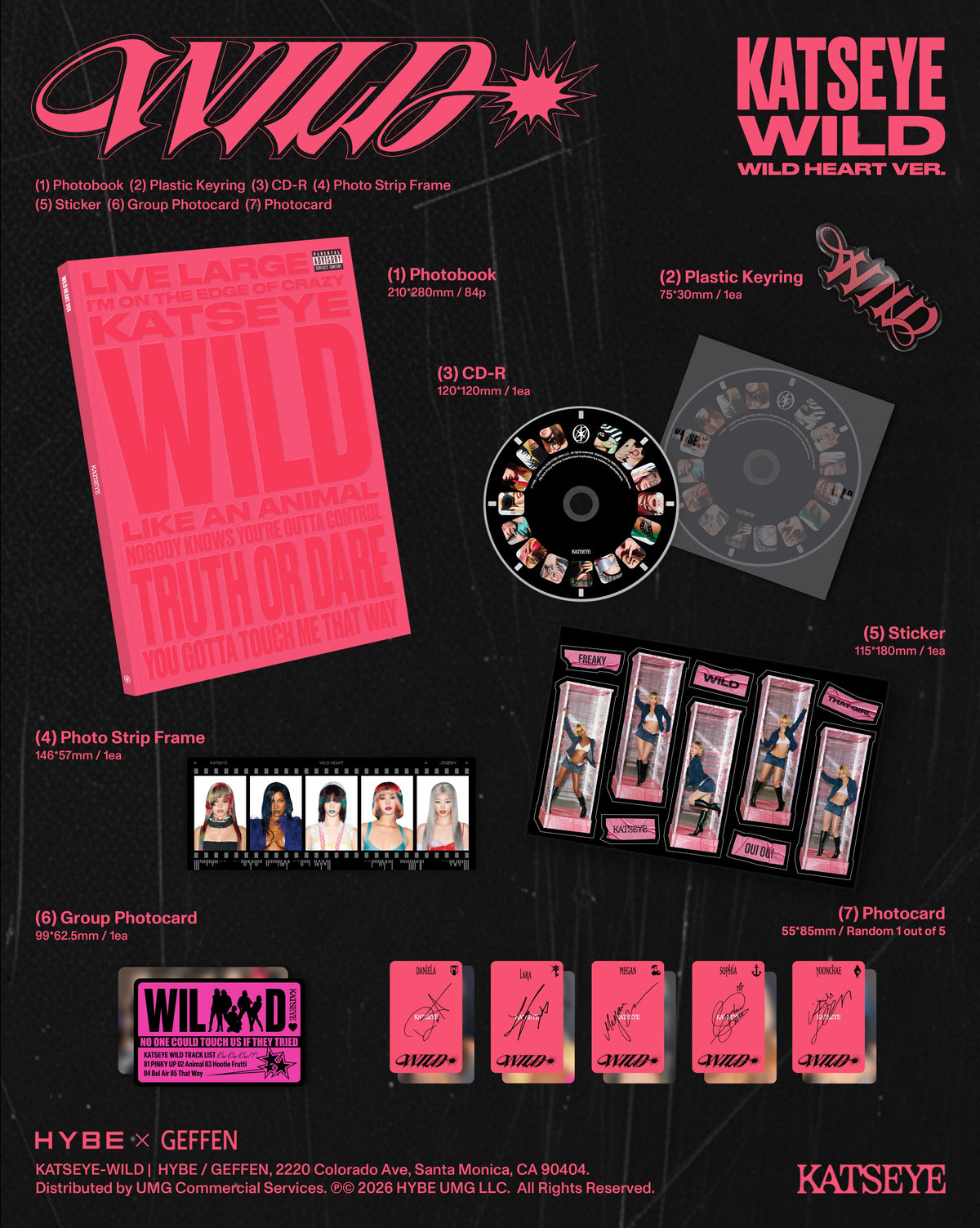 KATSEYE - WILD - Wild heart ver. - CD