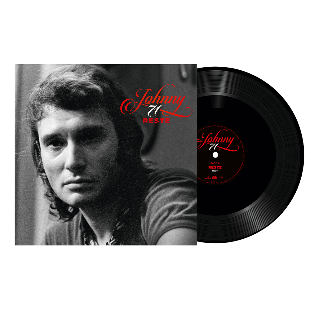 Johnny Hallyday - Reste - Vinyle 45T