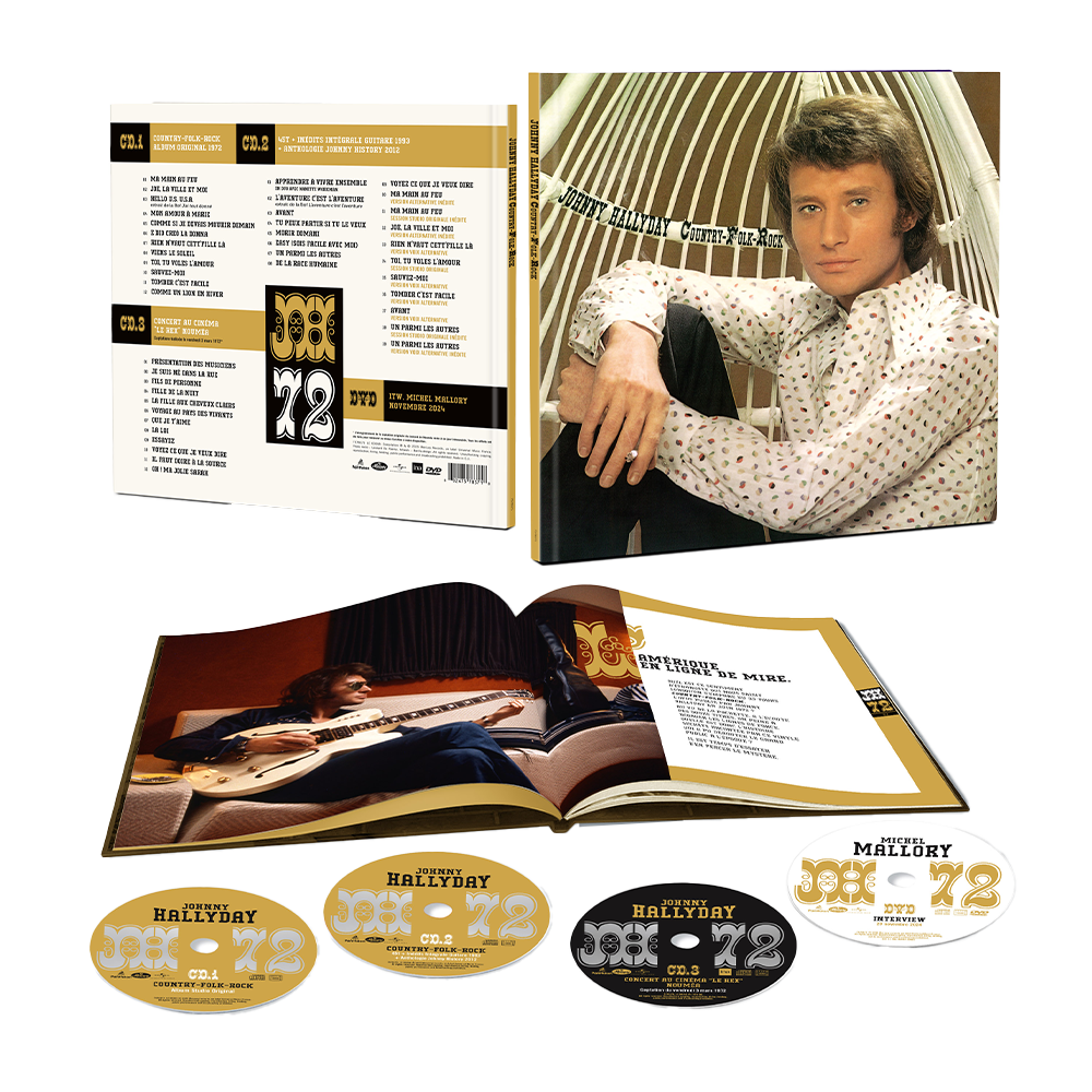 Johnny Hallyday - Johnny 72 - Coffret Super Deluxe Édition 3CD + 1DVD
