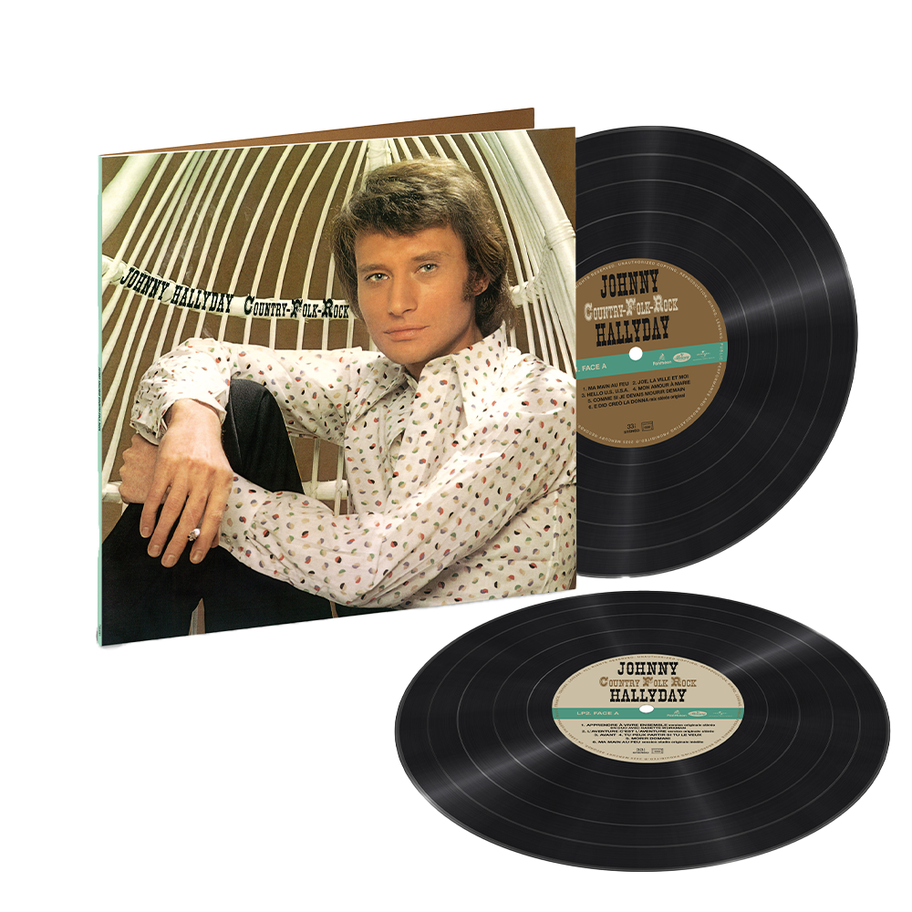Johnny Hallyday - Country-Folk-Rock - Double Vinyle