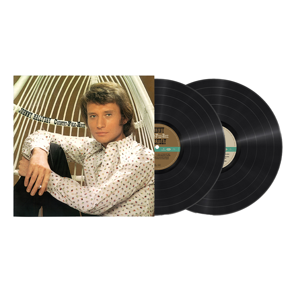 Johnny Hallyday - Country-Folk-Rock - Double Vinyle