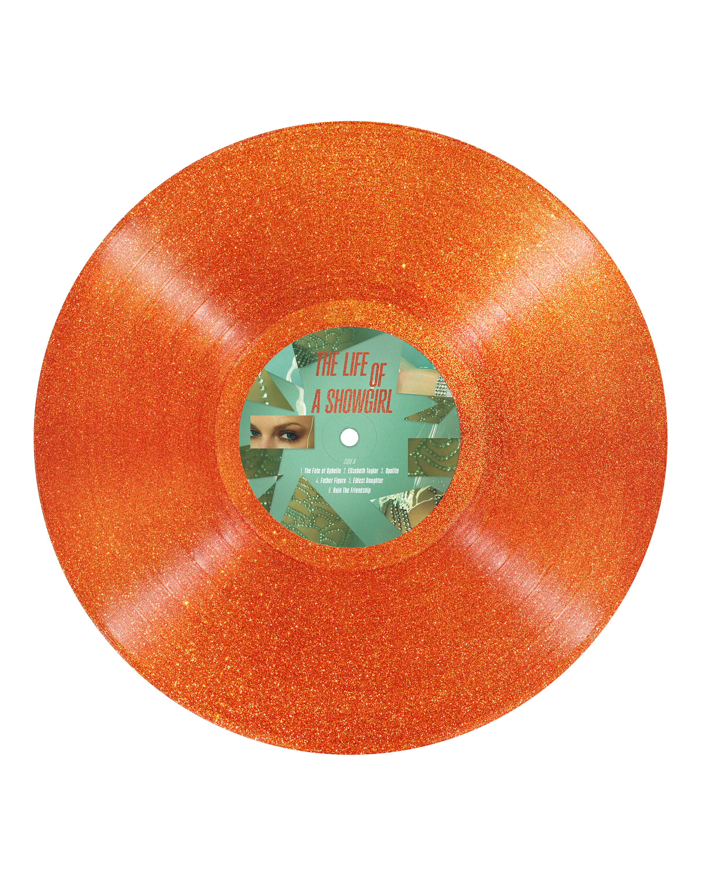 Taylor Swift - The Life of a Showgirl: Sweat and Vanilla Perfume Portofino Orange Glitter Vinyle