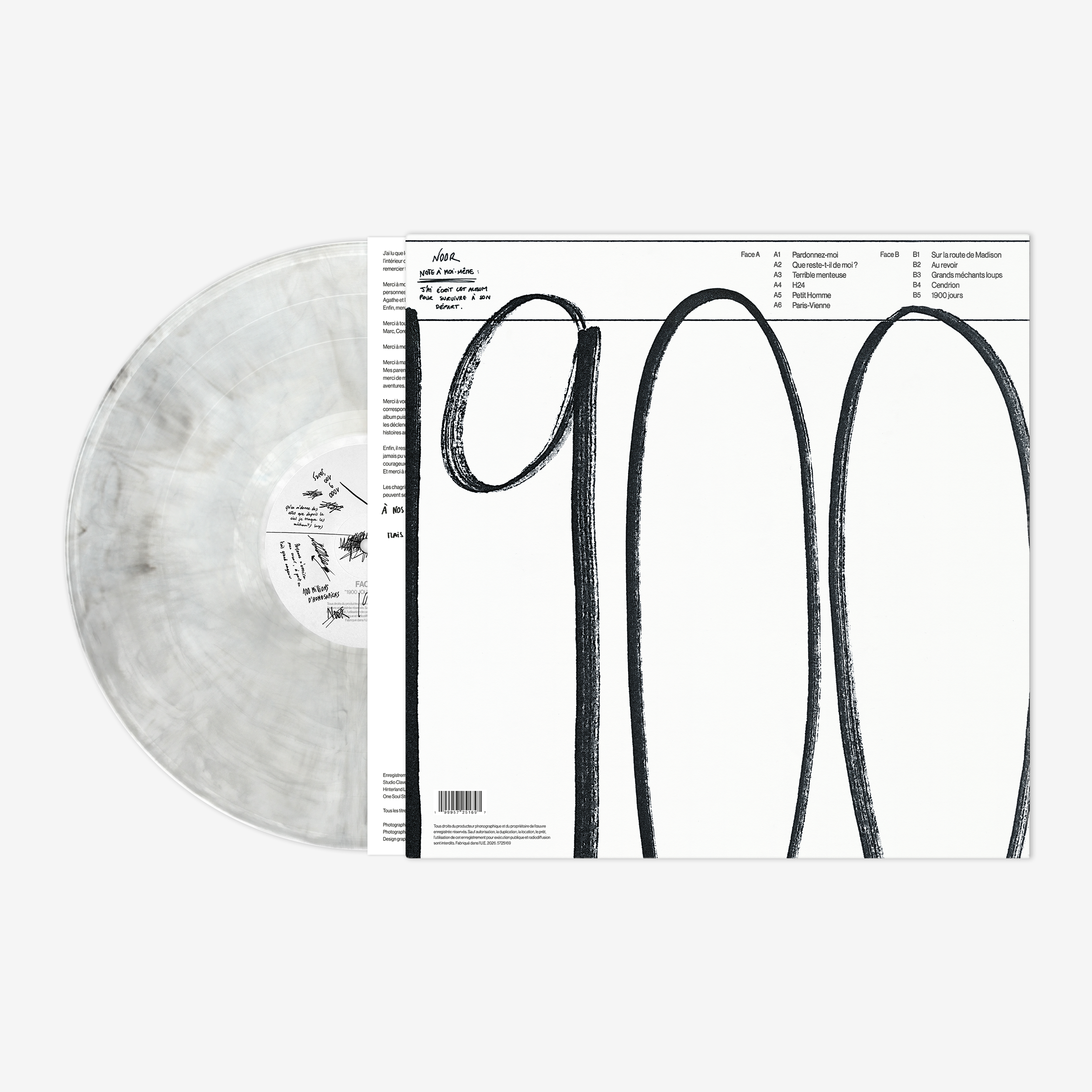 Noor - 1900 jours - Vinyle dédicacé