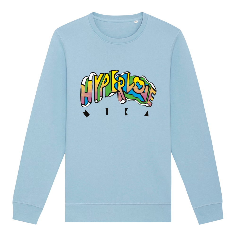 Mika - Crewneck bleu Hyperlove