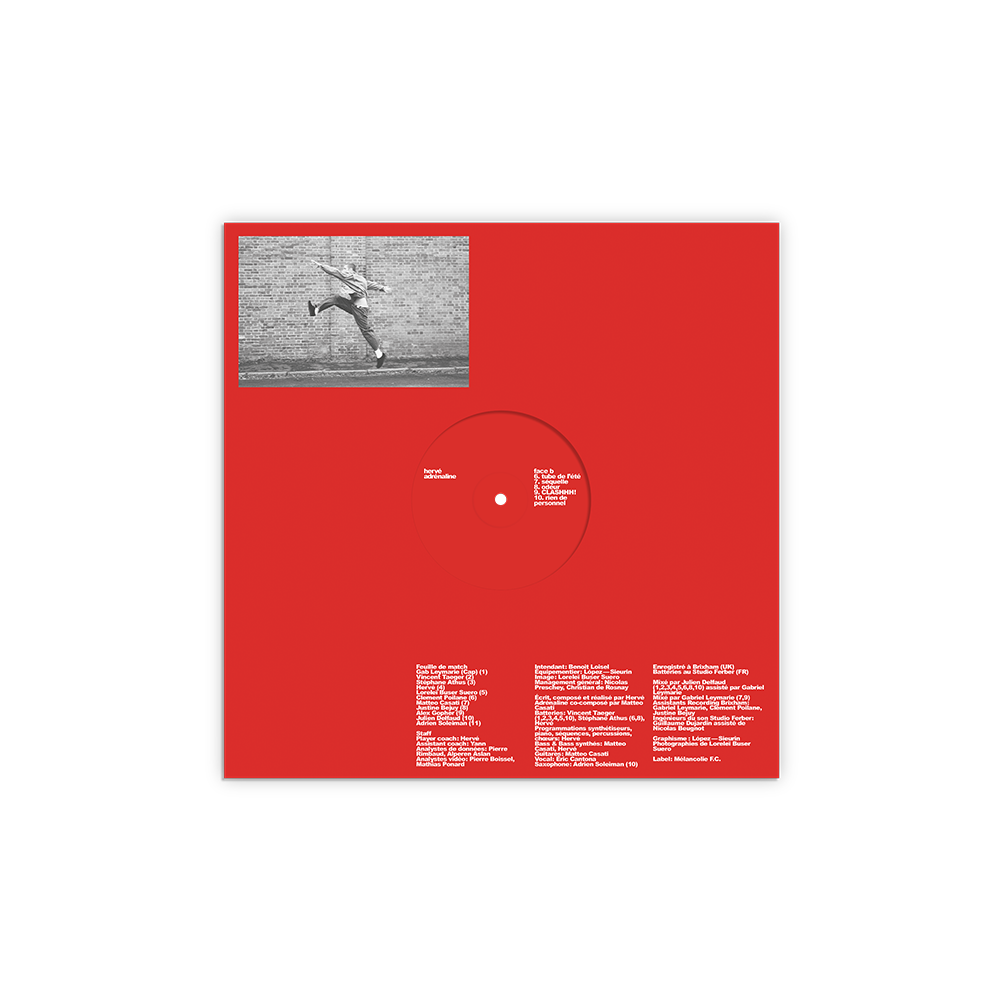 Hervé - adrénaline - Vinyle couleur dédicacé