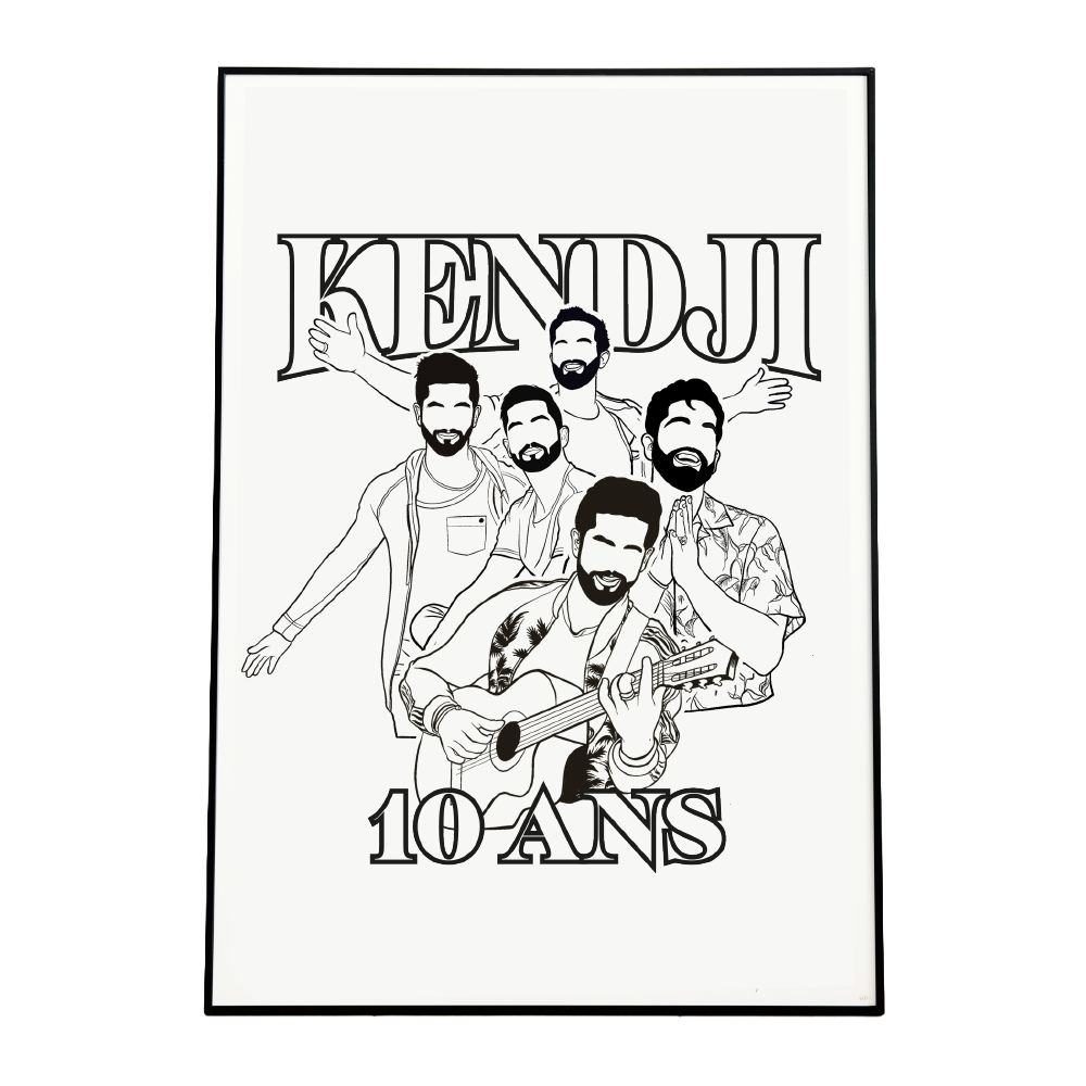 Kendji - Affiche à colorier