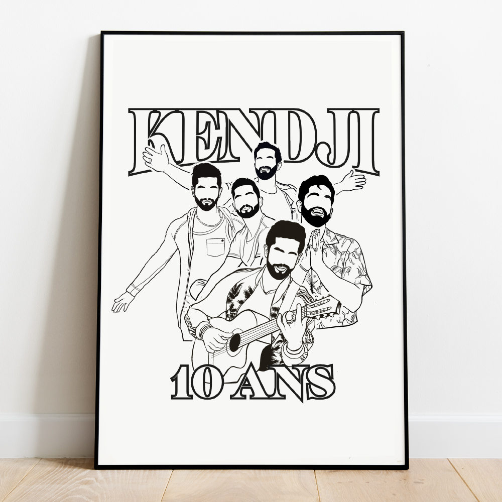 Kendji - Affiche à colorier