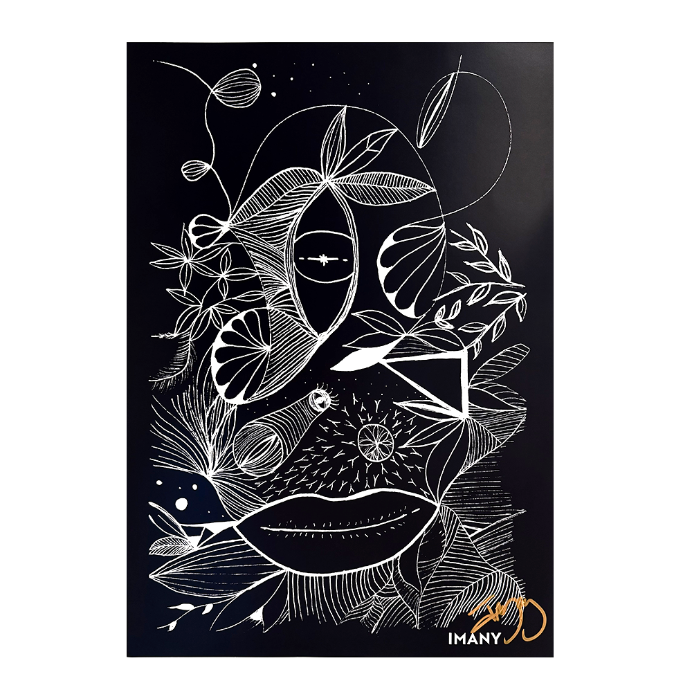 Imany - Lithographie Dédicacé