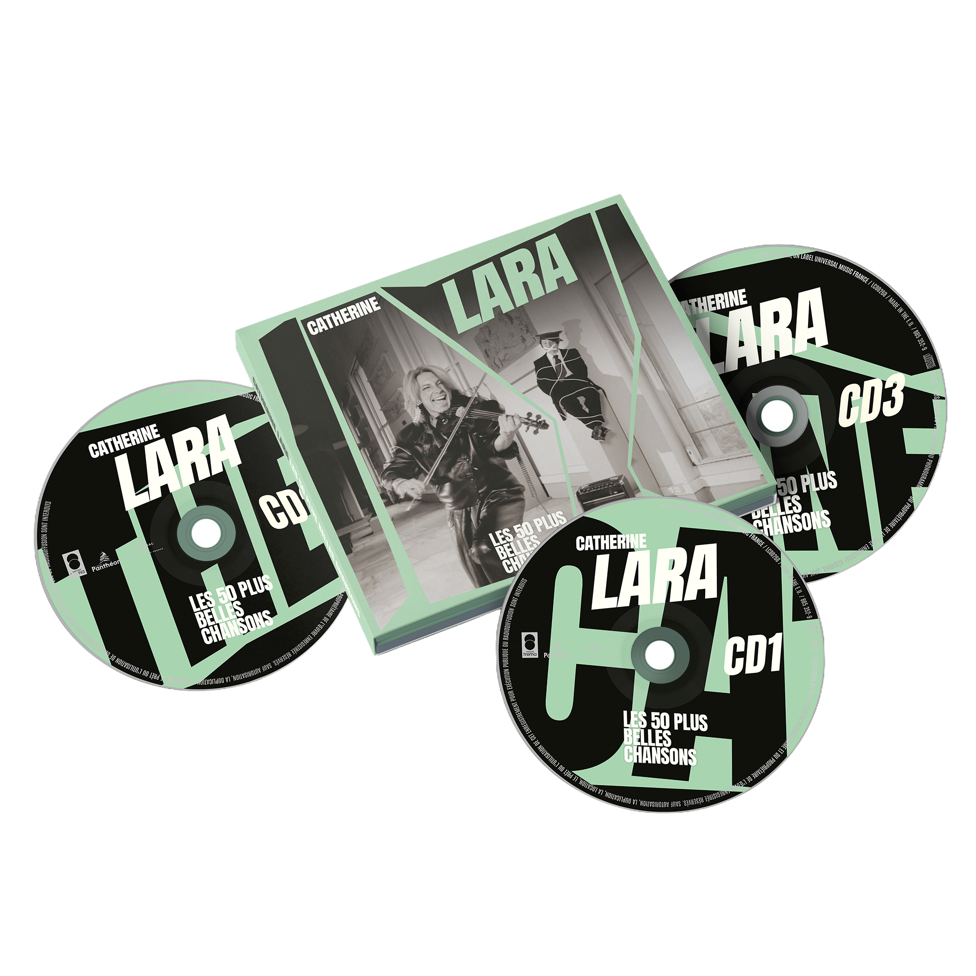 Catherine Lara - Les 50 plus belles chansons - Triple CD dédicacé