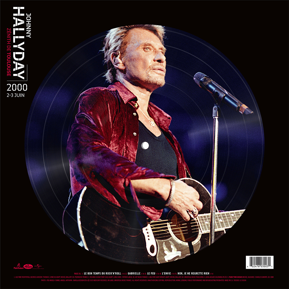 Johnny Hallyday - Live Toulouse Juin 2000 – Vinyle Picture Disc Exclusif