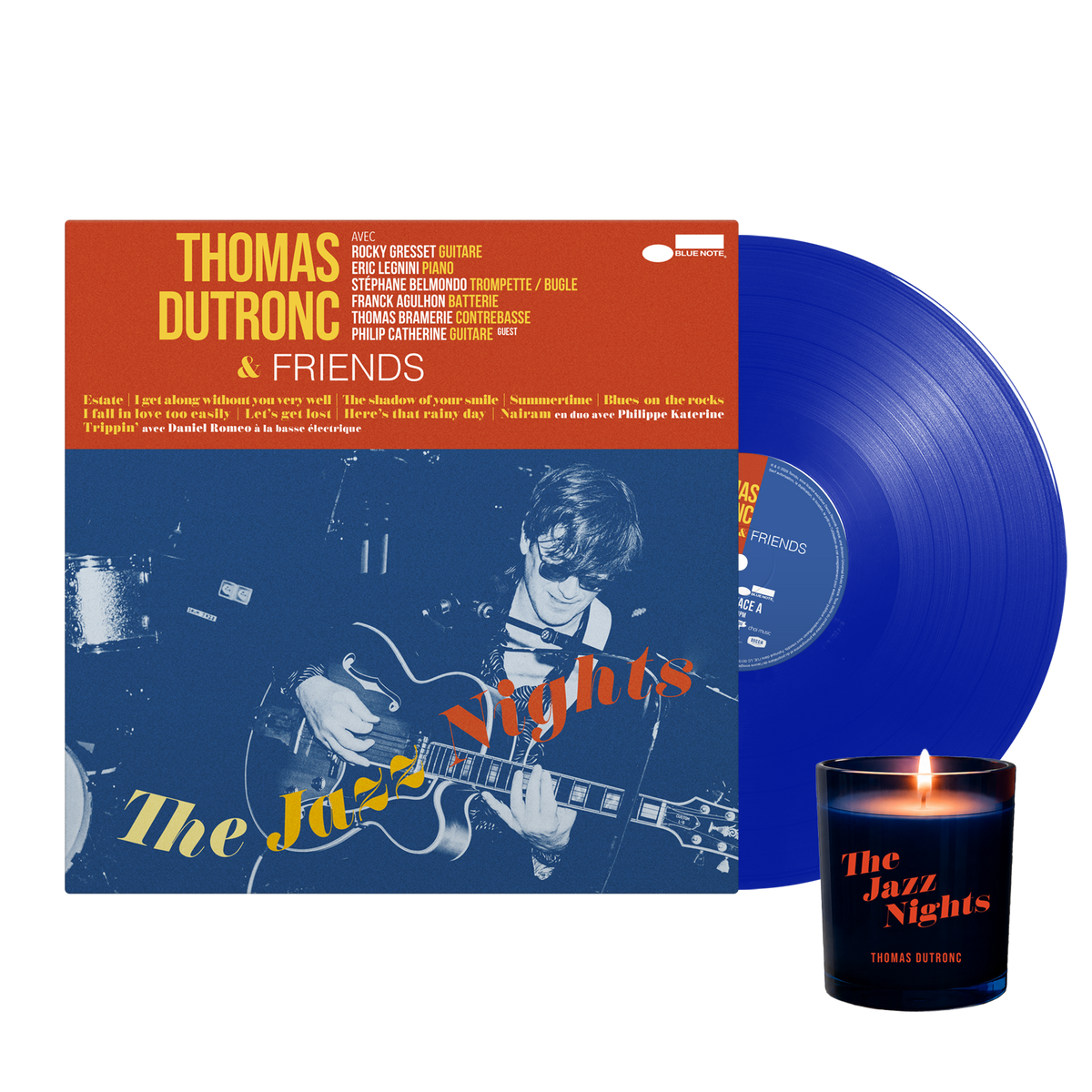 Thomas Dutronc - The Jazz Nights - Vinyle Bleu Exclusif Dédicacé + Bougie