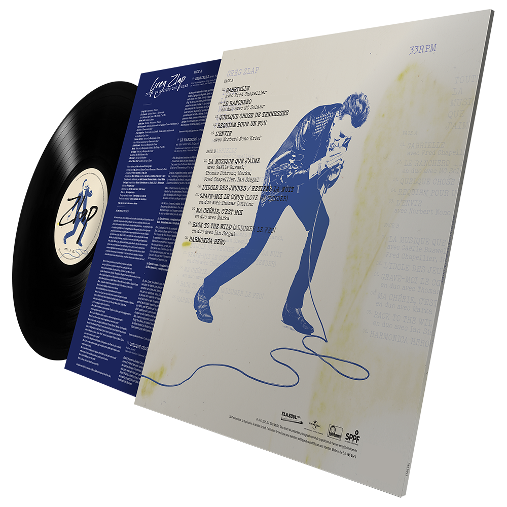 Greg Zlap - Toute la musique que j'aime - Vinyle dédicacé