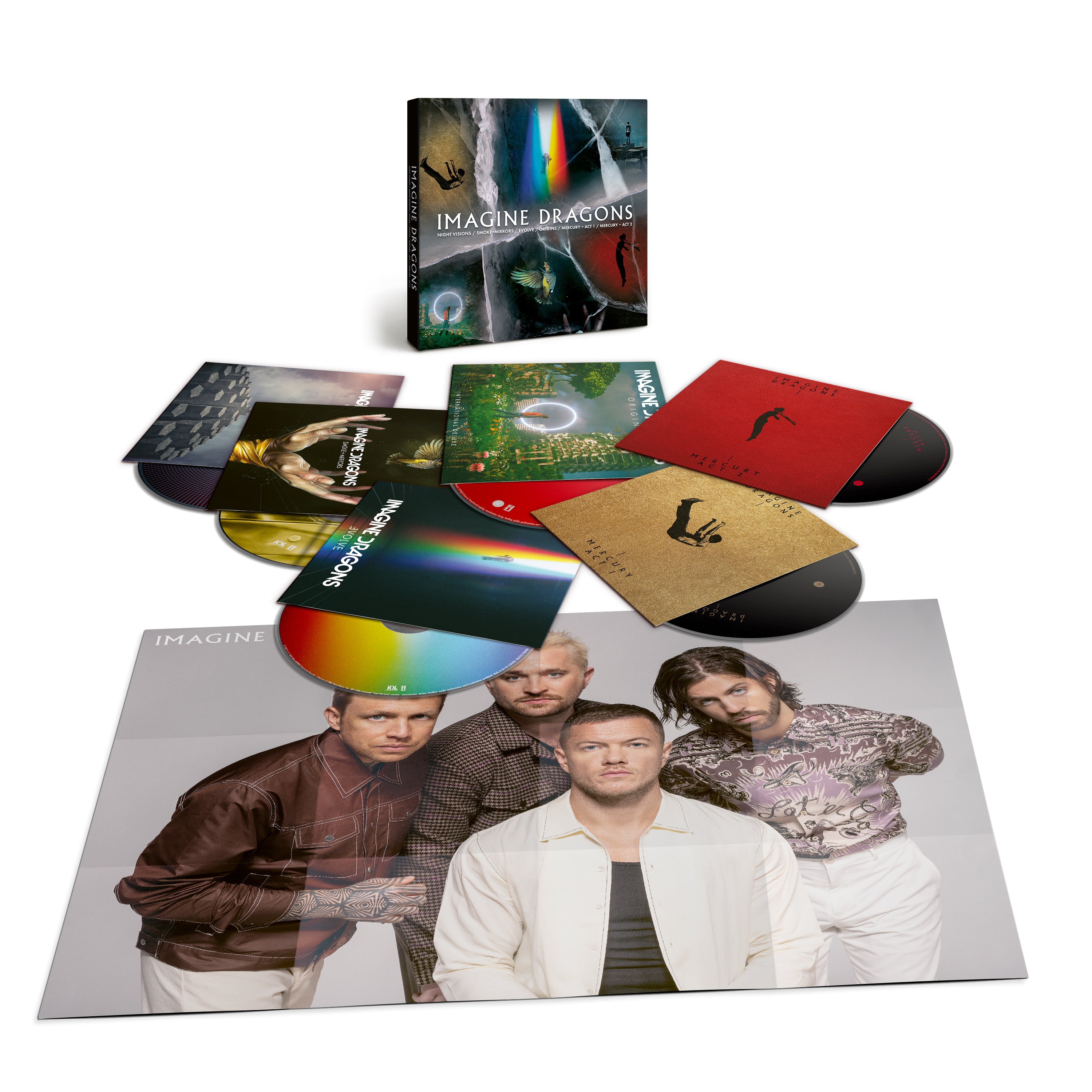 Imagine Dragons - Coffret Discographique [Night Visions / Smoke+Mirrors / Evolve / Origins / Mercury - Act 1 / Mercury - Act 2]