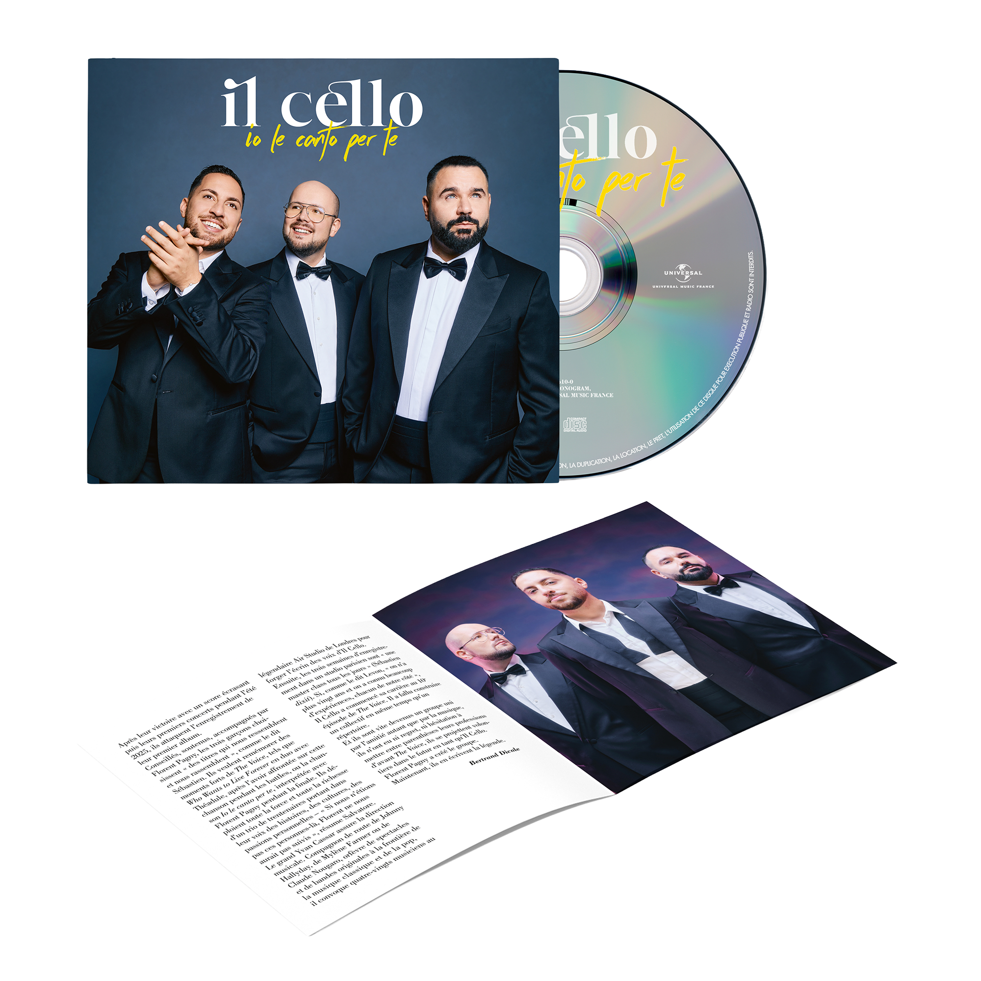 Il Cello - Io Le Canto Per Te - CD dédicacé + Magnet
