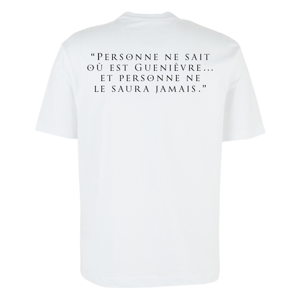 Kaamelott - T-Shirt Lancelot | Ban + citation "Personne ne sait où est Guenièvre...Et personne ne le saura jamais."