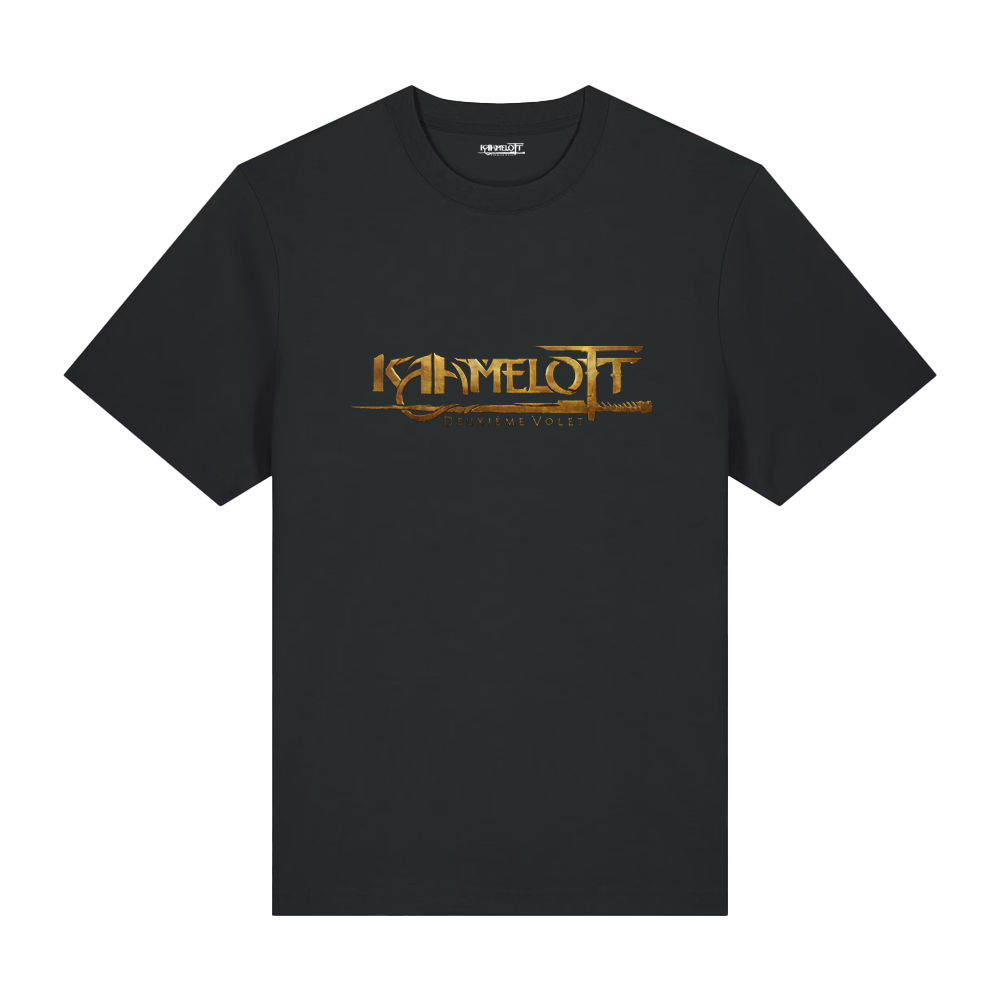 Kaamelott - T-Shirt noir logo doré Deuxième Volet