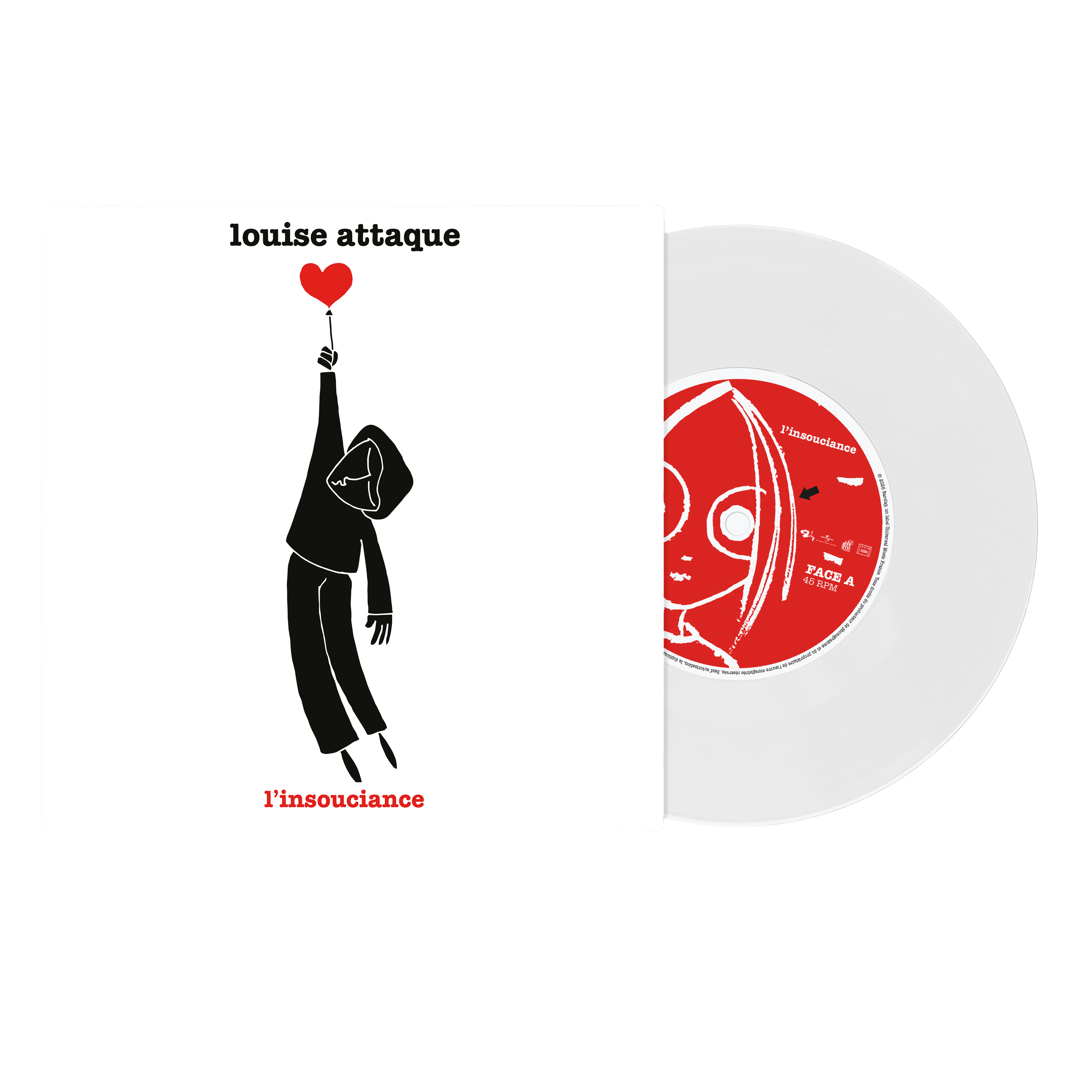 Louise Attaque - L'insouciance - Vinyle 45T dédicacé