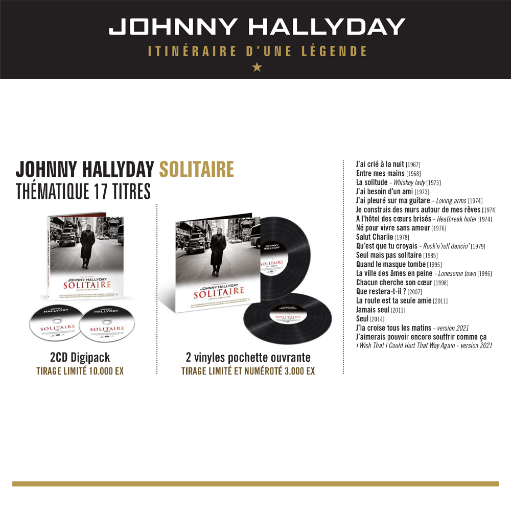 Johnny Hallyday - SOLITAIRE - 2CD
