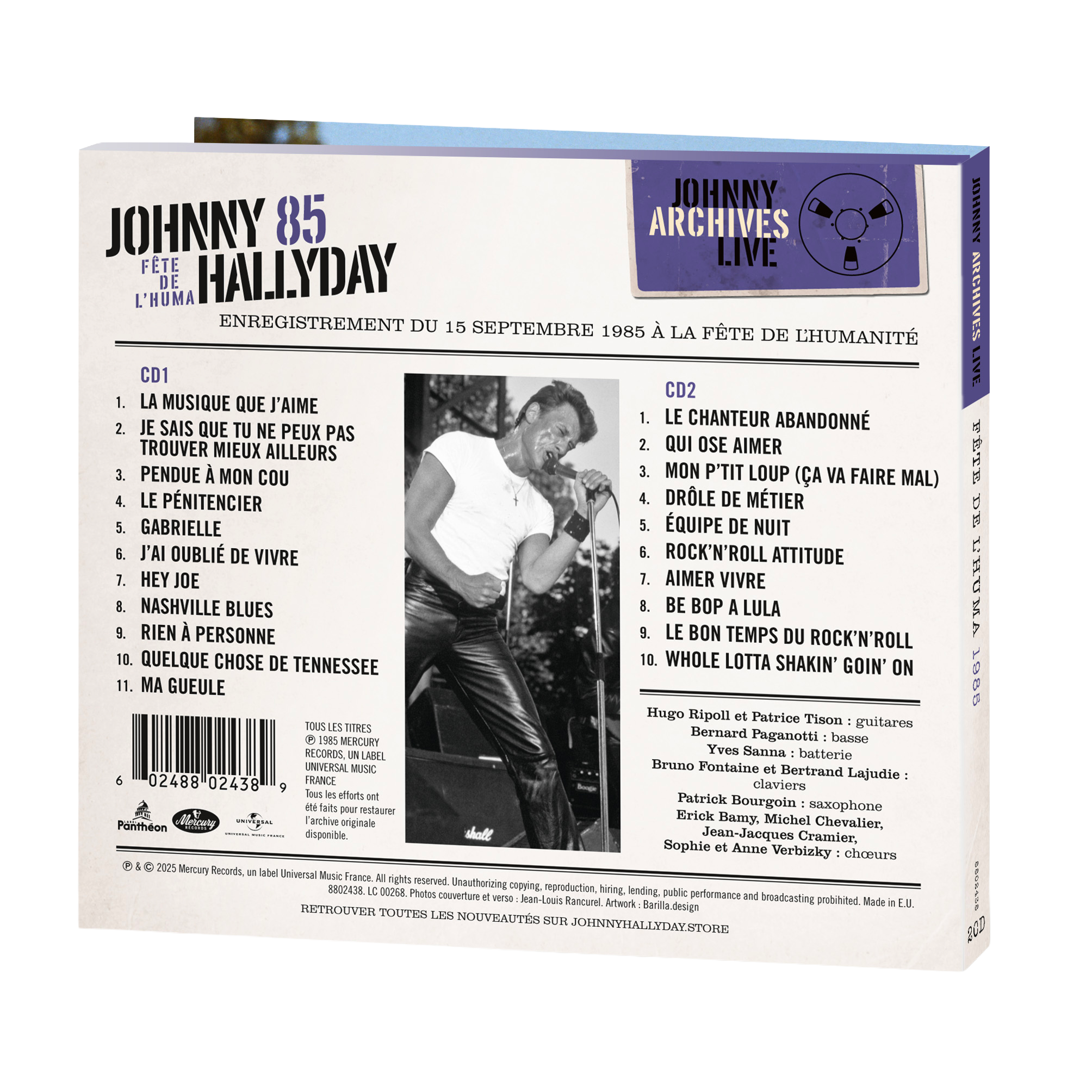 Johnny Hallyday - Fête de l'Huma 1985 - 2CD