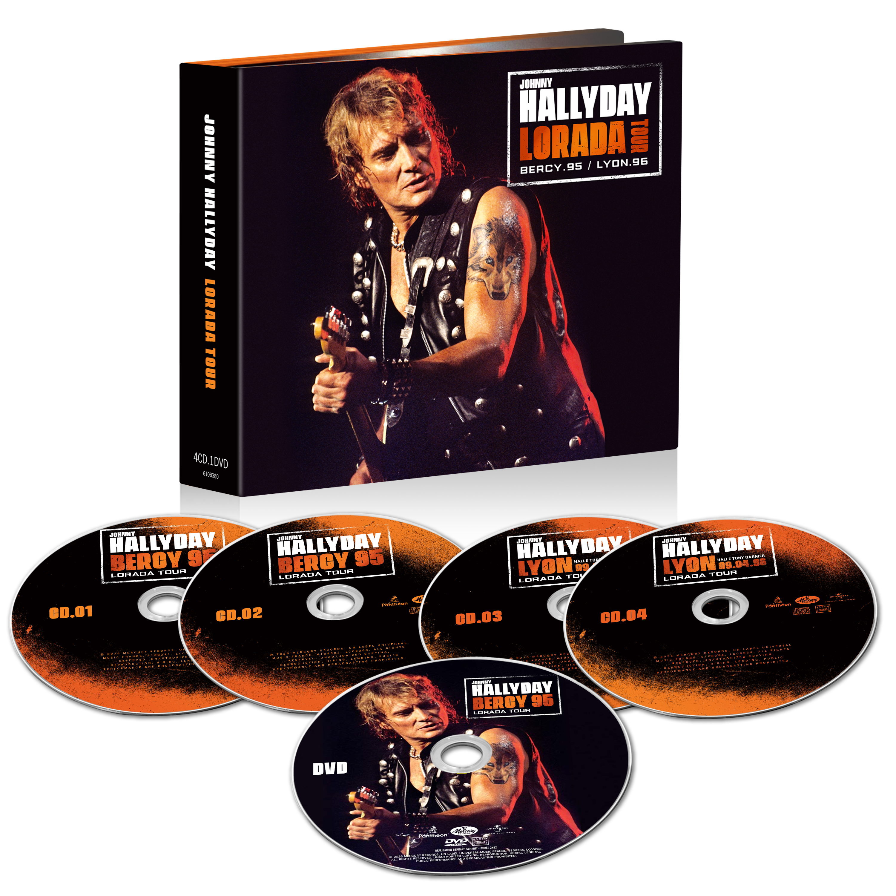 Johnny Hallyday - LORADA TOUR - COFFRET 4CD + 1DVD