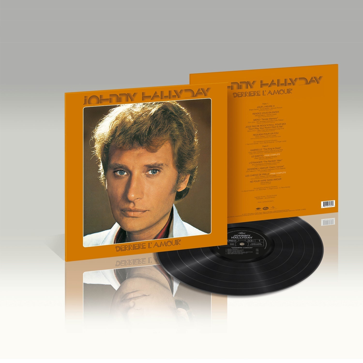 Johnny Hallyday - Derrière l'amour - Vinyle 40ème anniversaire