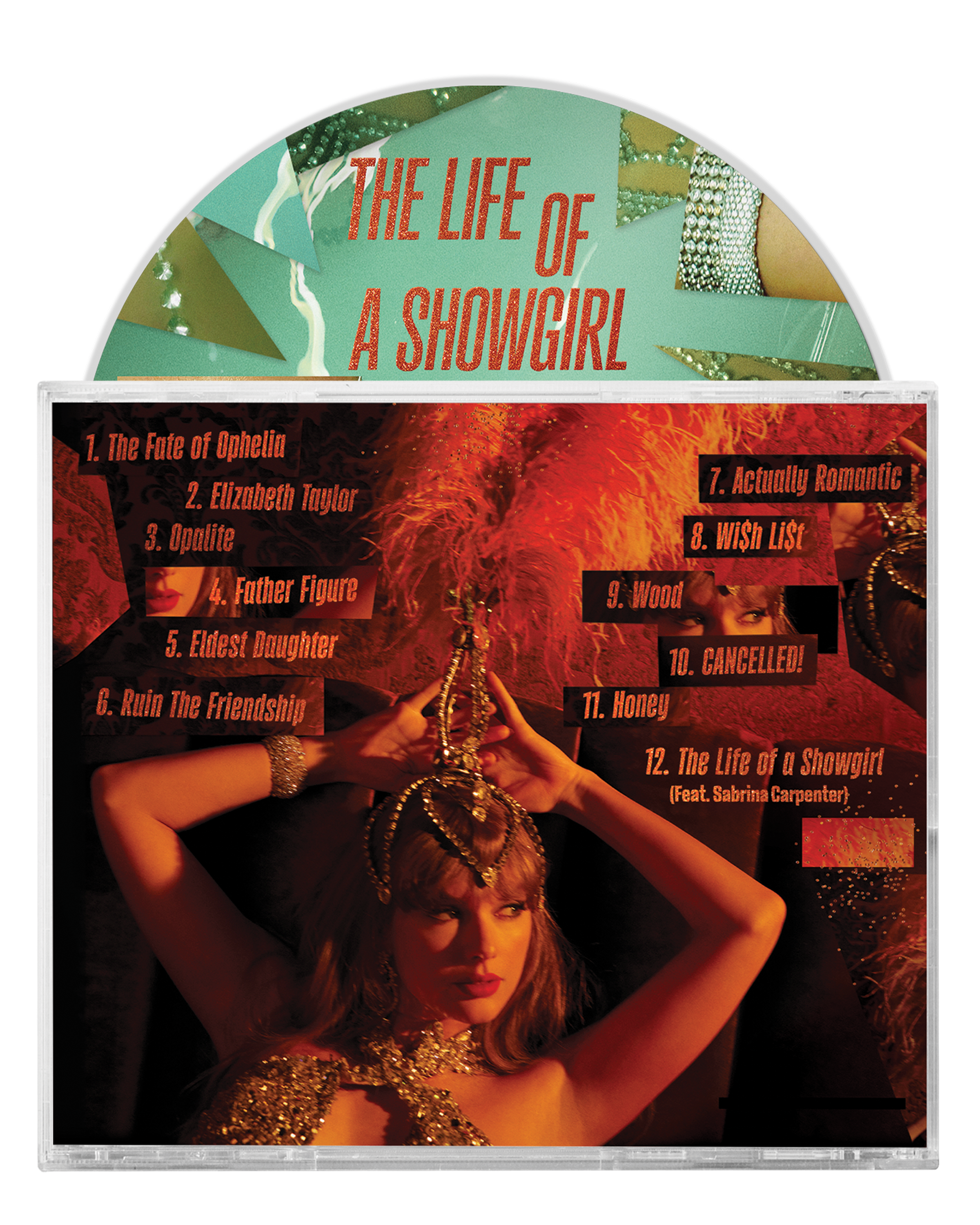 Taylor Swift - The Life of a Showgirl: Sweat and Vanilla Perfume CD with Poster