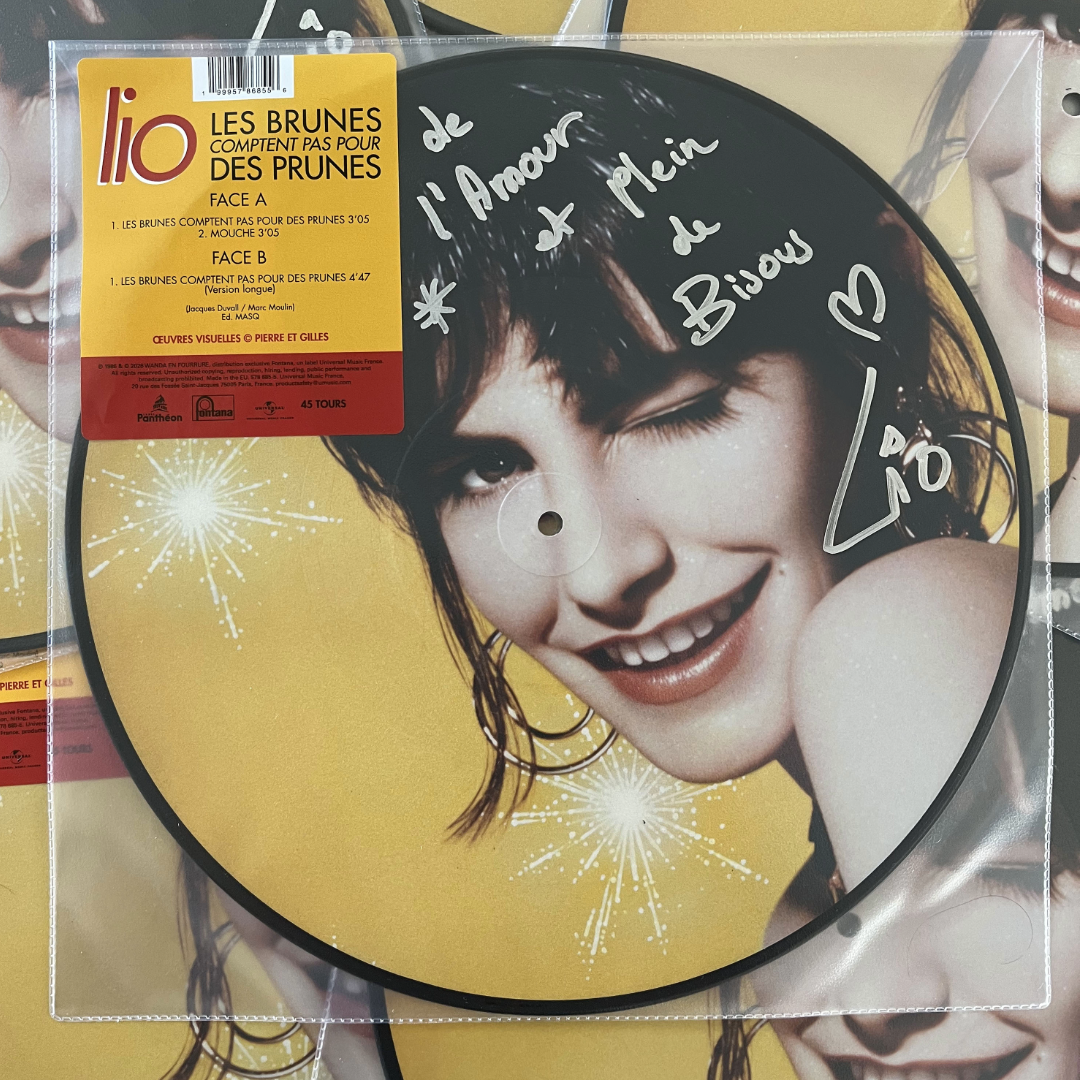 Lio - Les brunes ne comptent pas pour des prunes - Maxi 45T Picture Disc Dédicacé