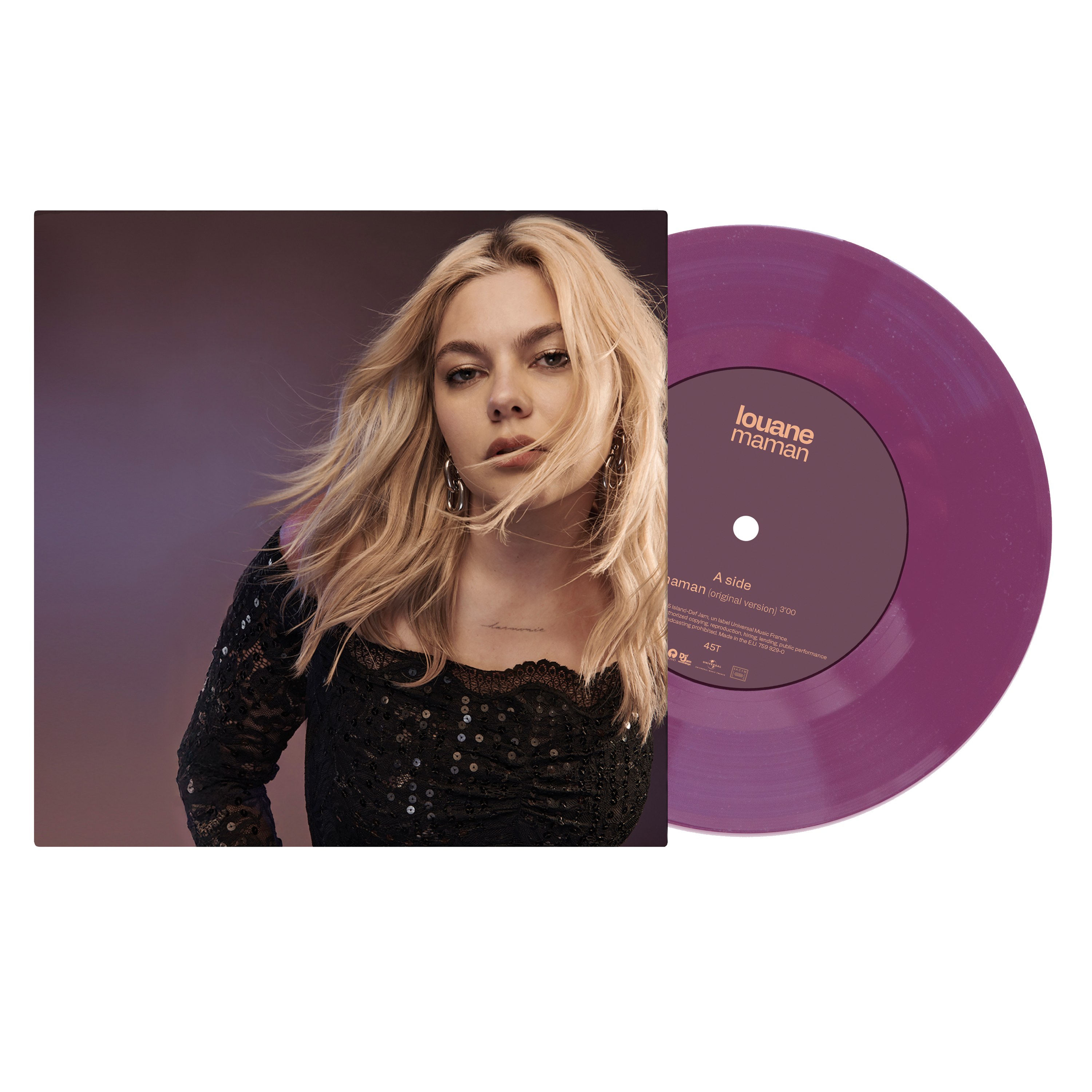 Louane - maman - Vinyle 45T Couleur