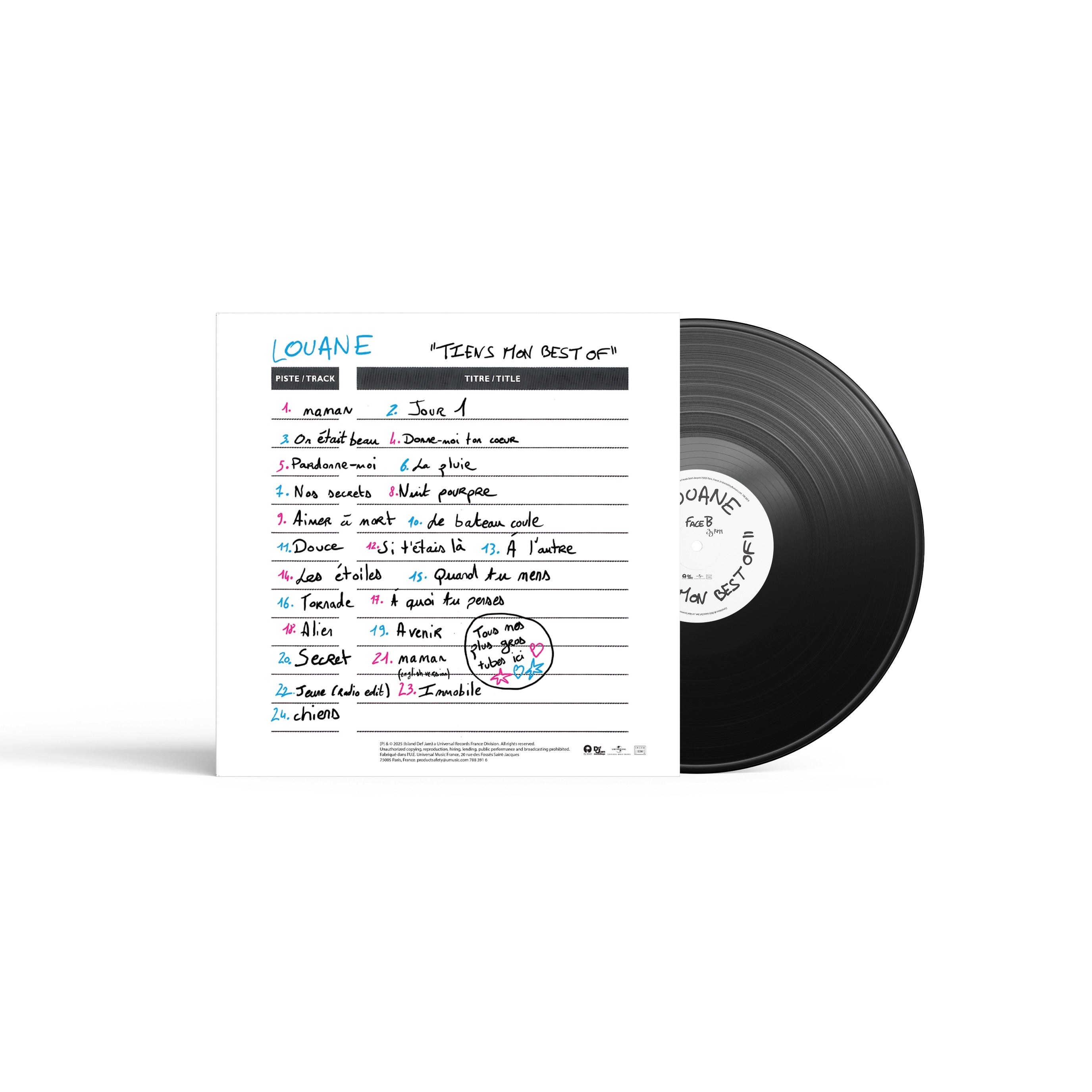 Louane - "TIENS MON BEST OF" - Double Vinyle
