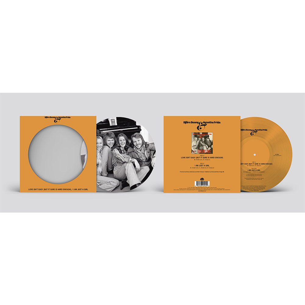 ABBA - Love Isn’t Easy (But It Sure Is Hard Enough) / I Am Just A Girl - Vinyle 45T Picture Disc Édition Limitée