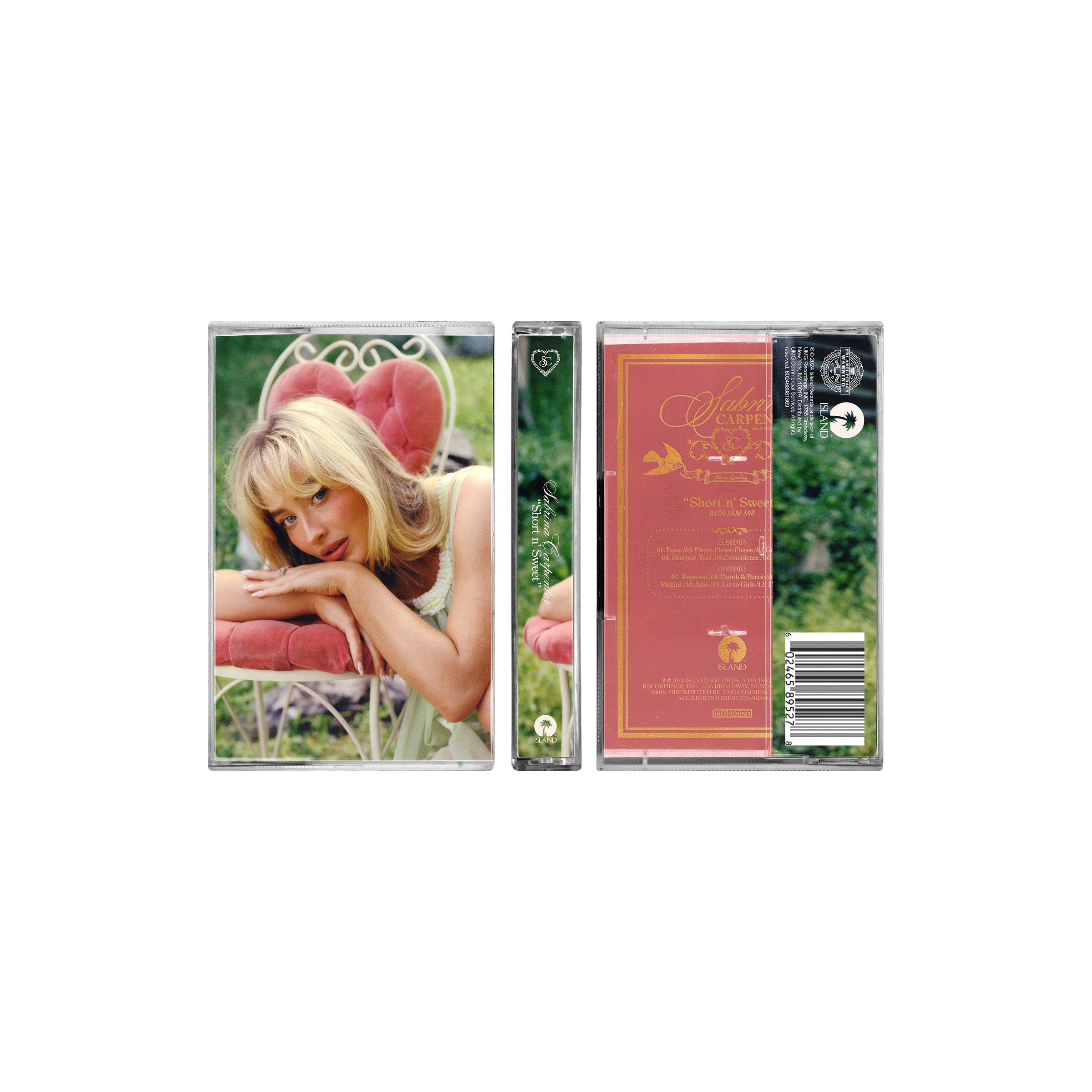 Sabrina Carpenter - Short n' Sweet - Cassette Internationale Cover Alternative Edition Limitée