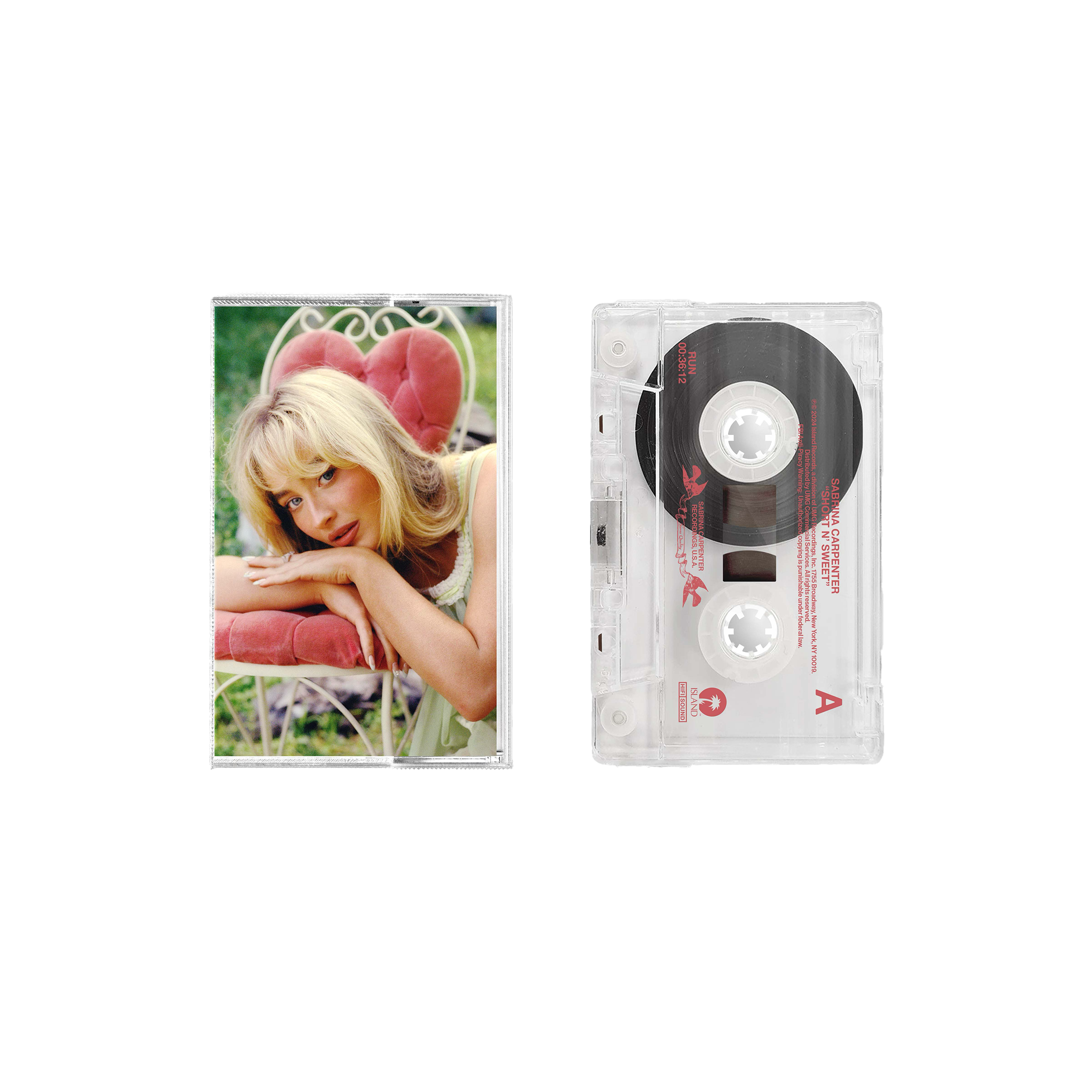 Sabrina Carpenter - Short n' Sweet - Cassette Internationale Cover Alternative Edition Limitée