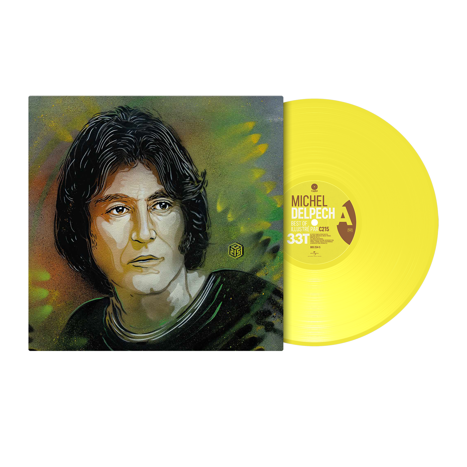 Michel Delpech - Best of Collection C215 - Vinyle Jaune Dédicacé