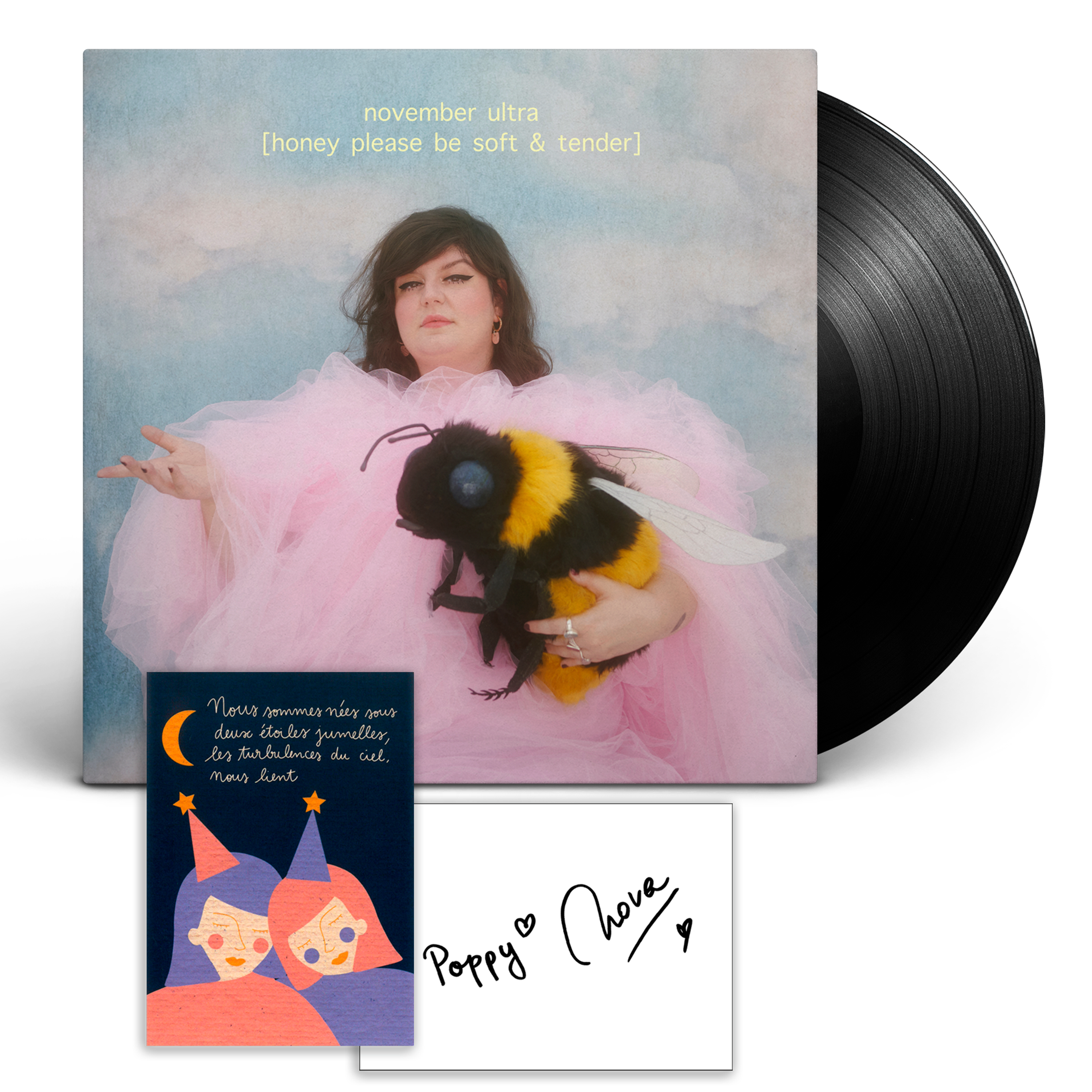 November Ultra - honey please be soft & tender - Vinyle + carte dédicacée