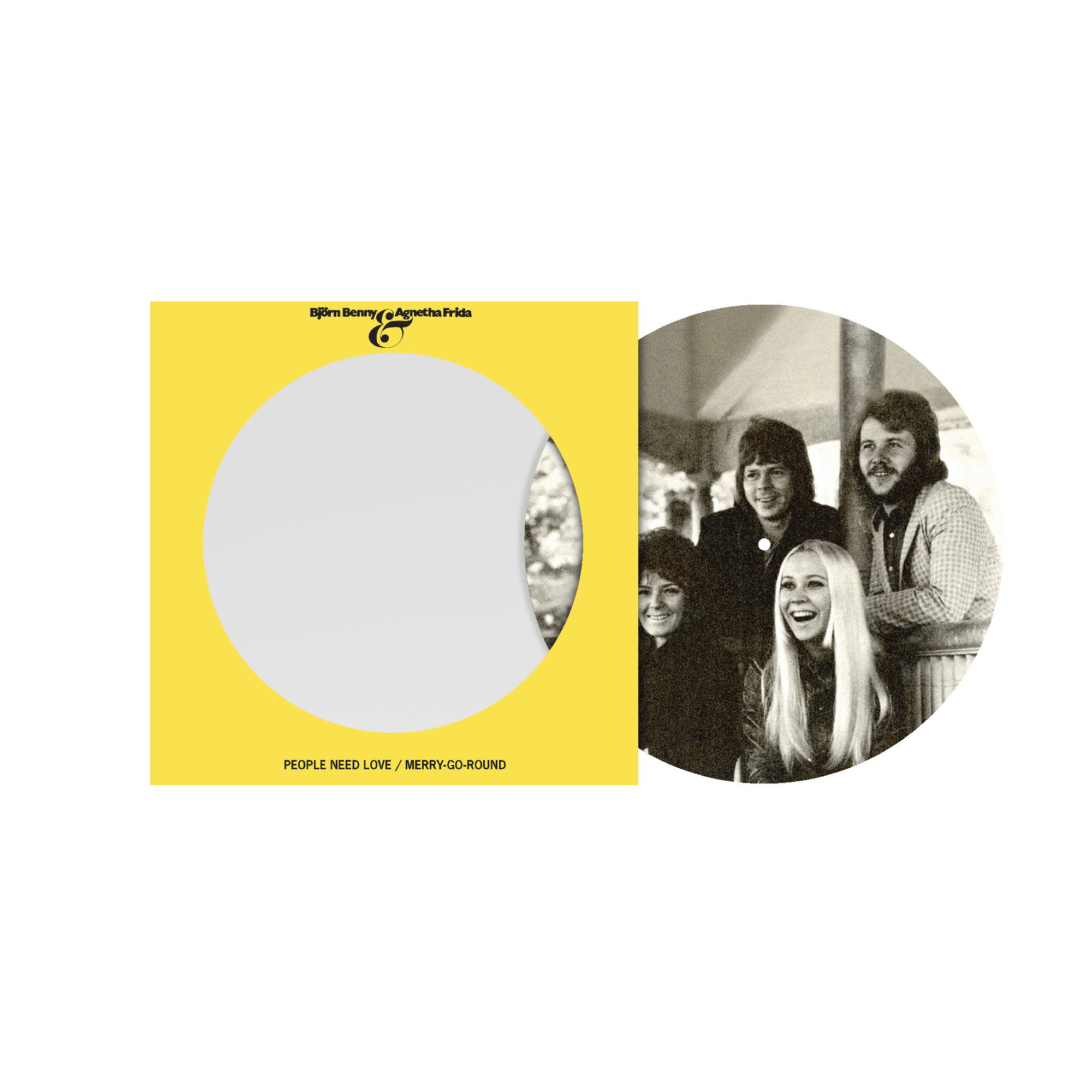 ABBA - People Need Love / Merry-Go-Round - Vinyle 45T Picture Disc Édition Limitée