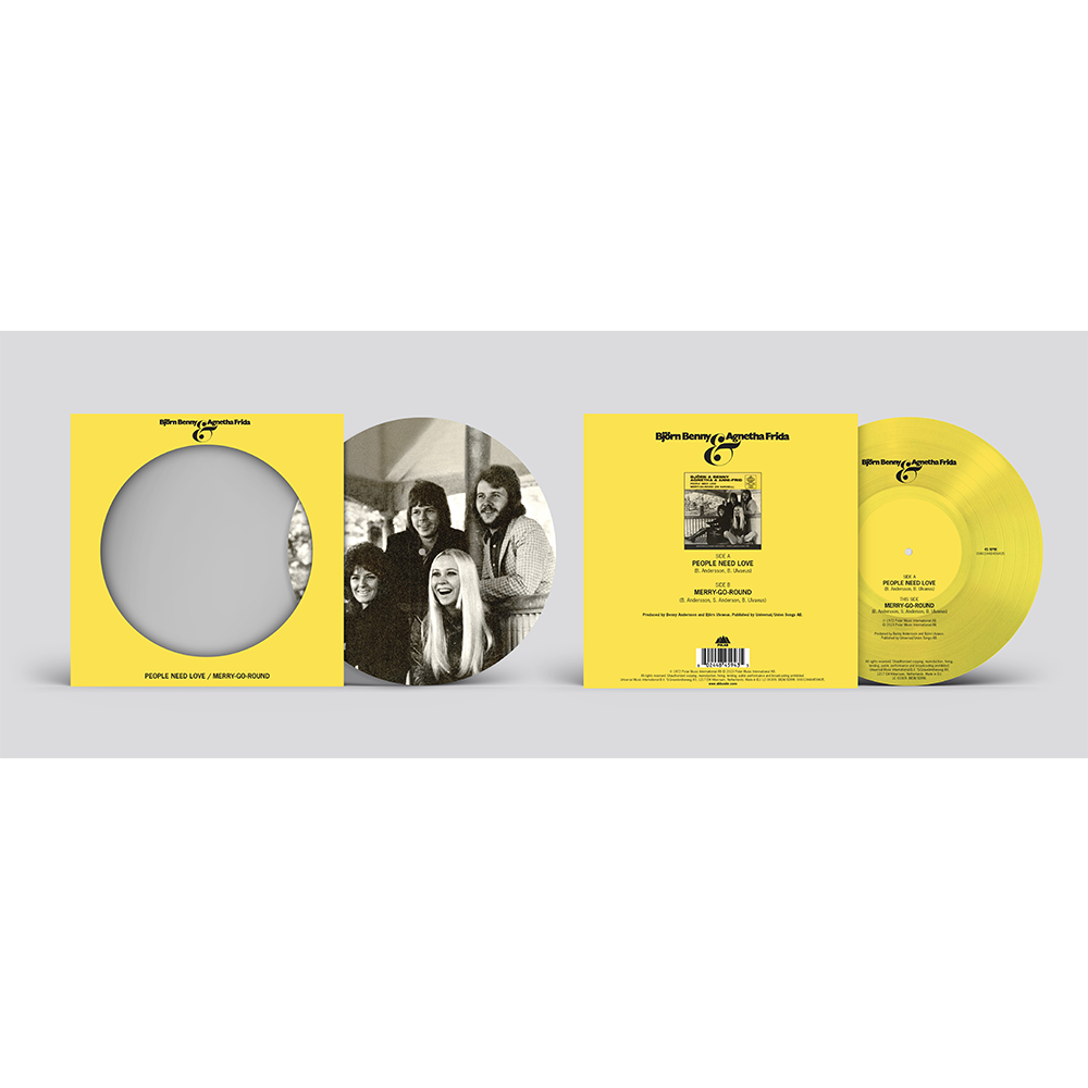 ABBA - People Need Love / Merry-Go-Round - Vinyle 45T Picture Disc Édition Limitée