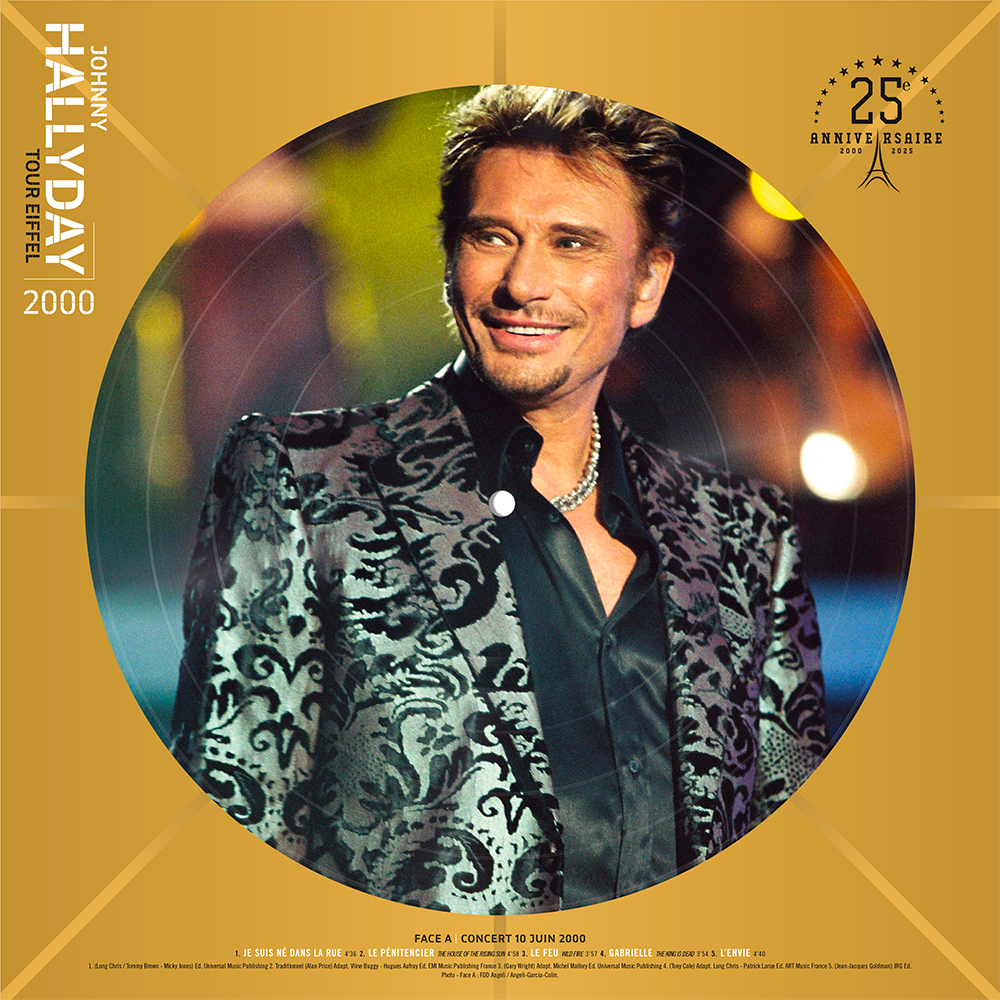 Johnny Hallyday - Live Tour Eiffel 2000 - Vinyle Picture Disc Exclusif