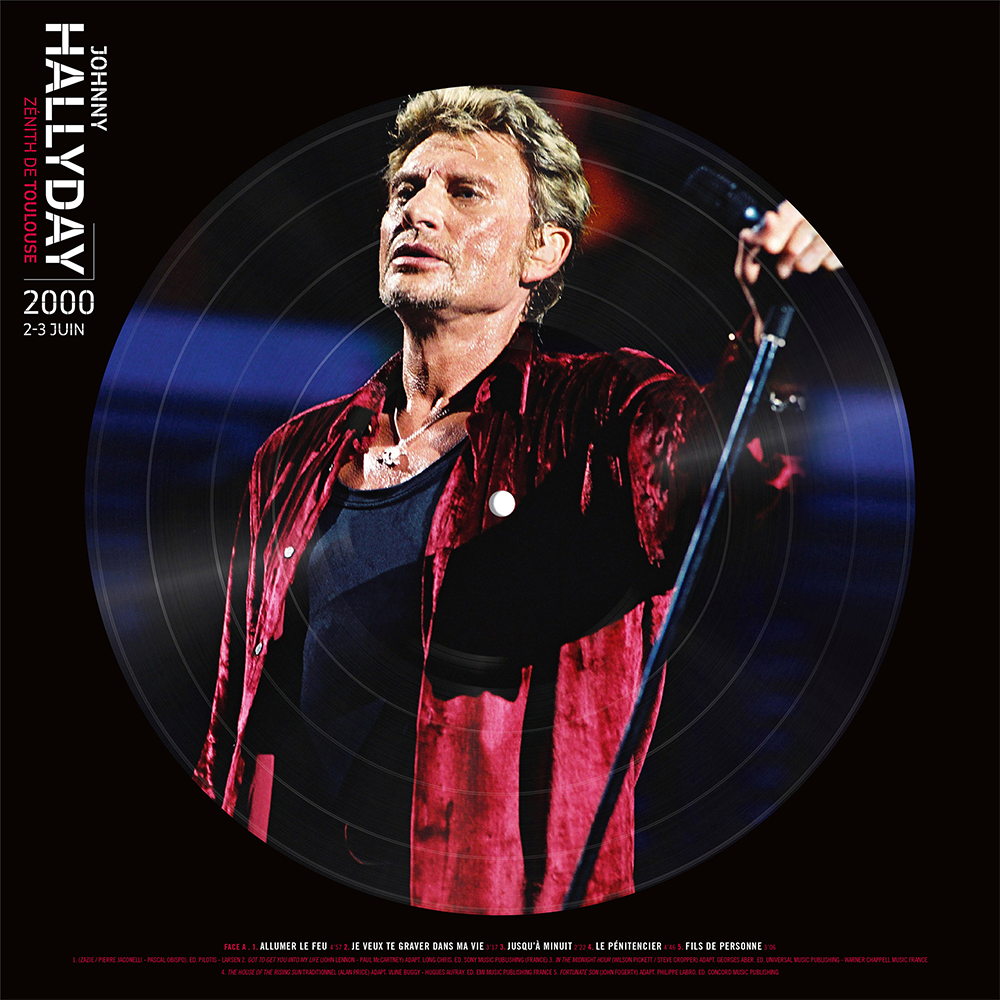Johnny Hallyday - Live Toulouse Juin 2000 – Vinyle Picture Disc Exclusif