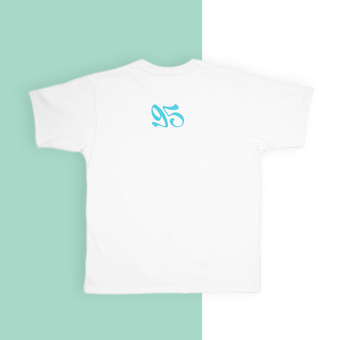 Angele - "95" - T-shirt blanc unisexe