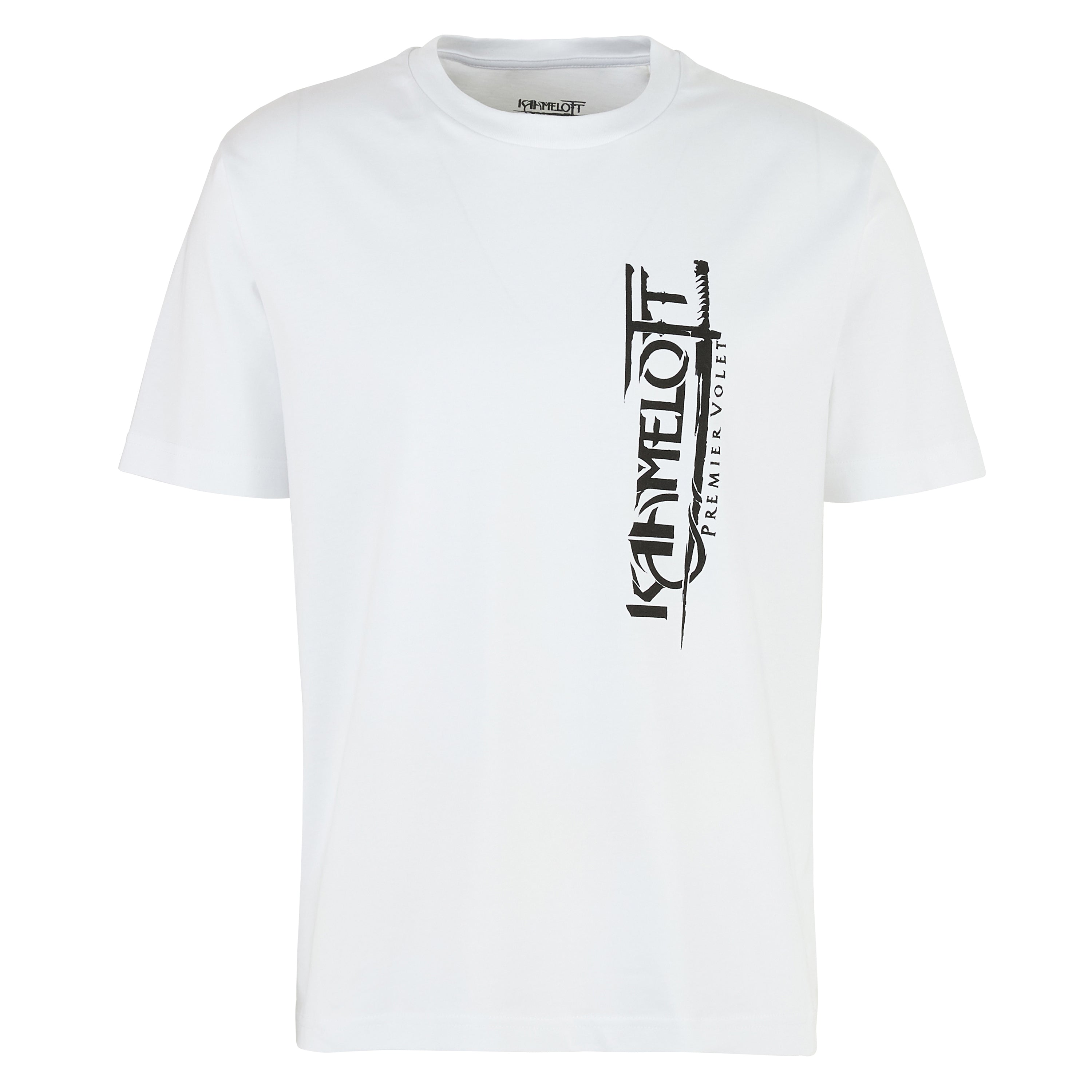 Kaamelott - T-shirt blanc logo vertical Premier Volet