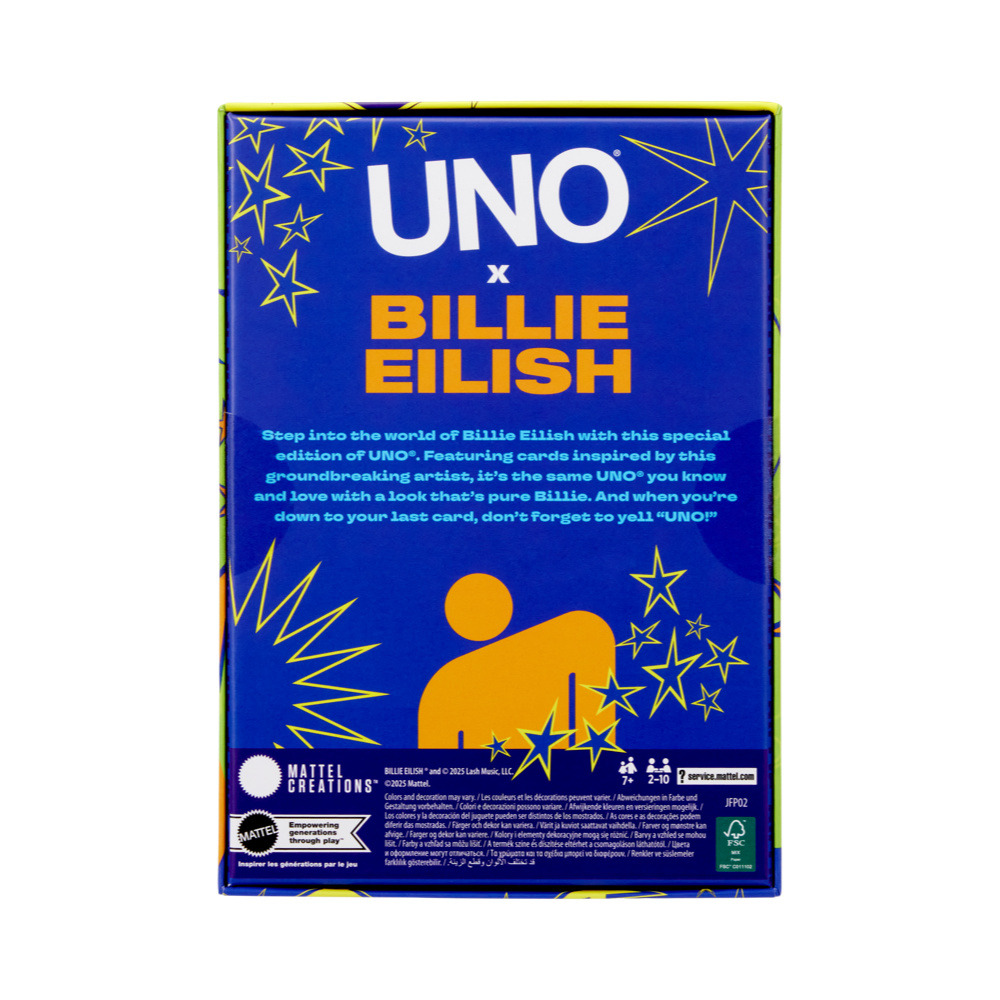 Billie Eilish - UNO Canvas Billie Eilish Deck
