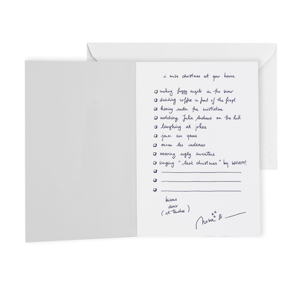 November Ultra - Carte de voeux & enveloppe