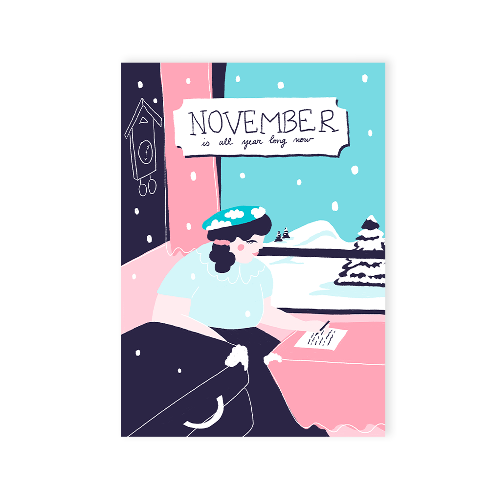 November Ultra - Carte de voeux & enveloppe