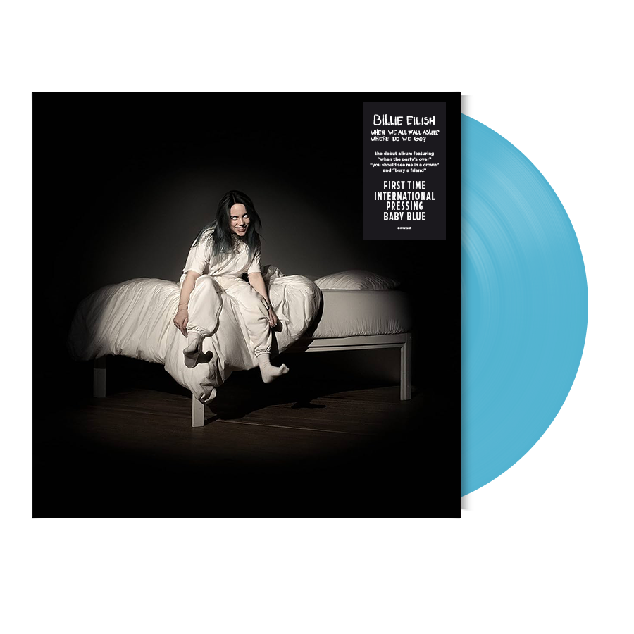Billie Eilish - WHEN WE ALL FALL ASLEEP, WHERE DO WE GO? [first INTL pressing in baby blue] - Vinyle Bleu