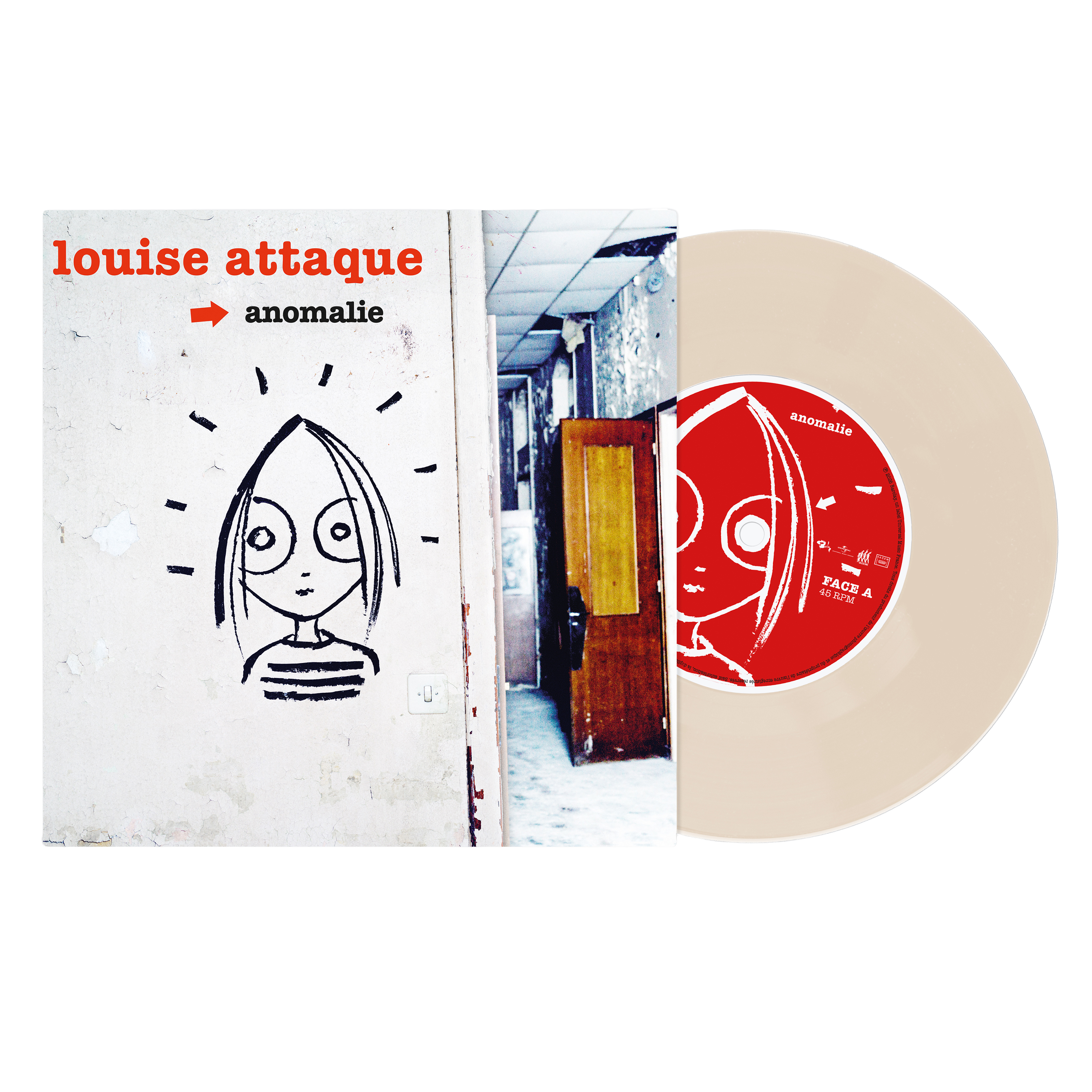 Louise Attaque - Anomalie - Vinyle 45T dédicacé